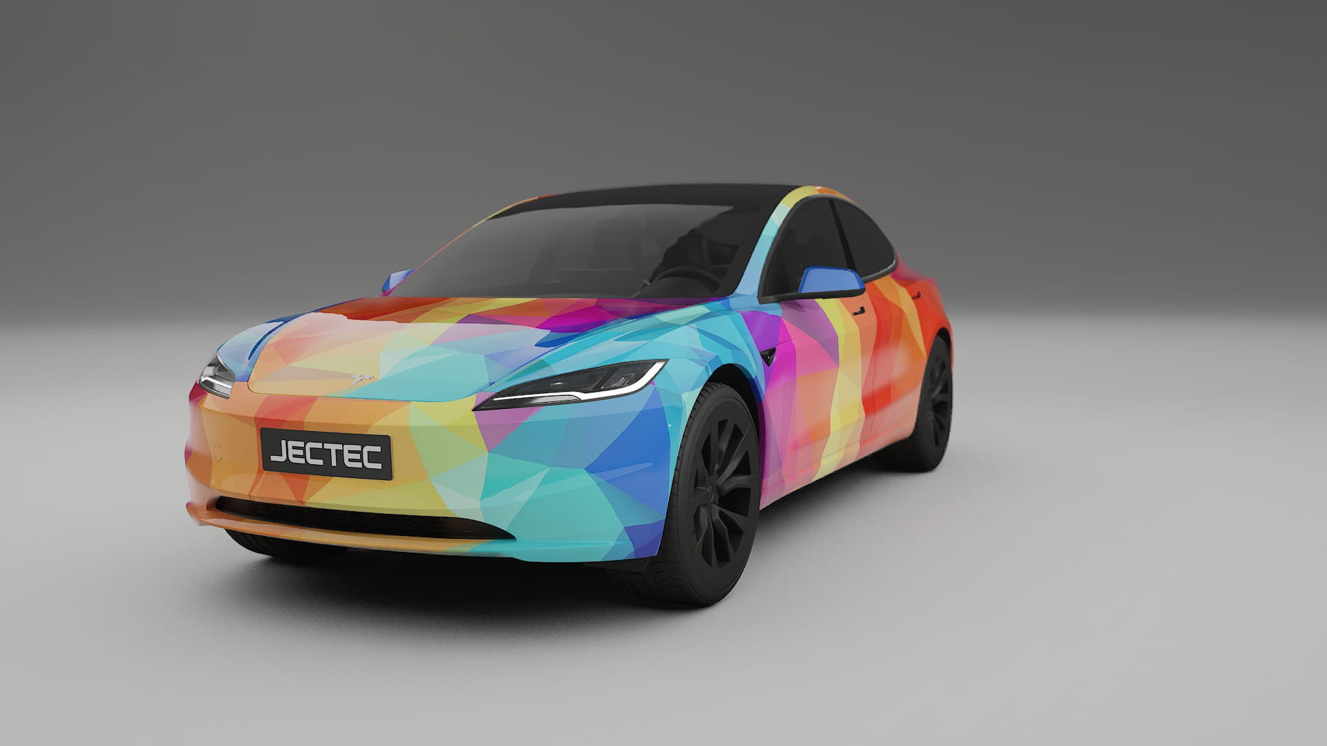 Tesla Model 3 Highland VECTOR VIBE – Kit Wrap PPF Personalizado em Filme de Poliuretano Imprimível
