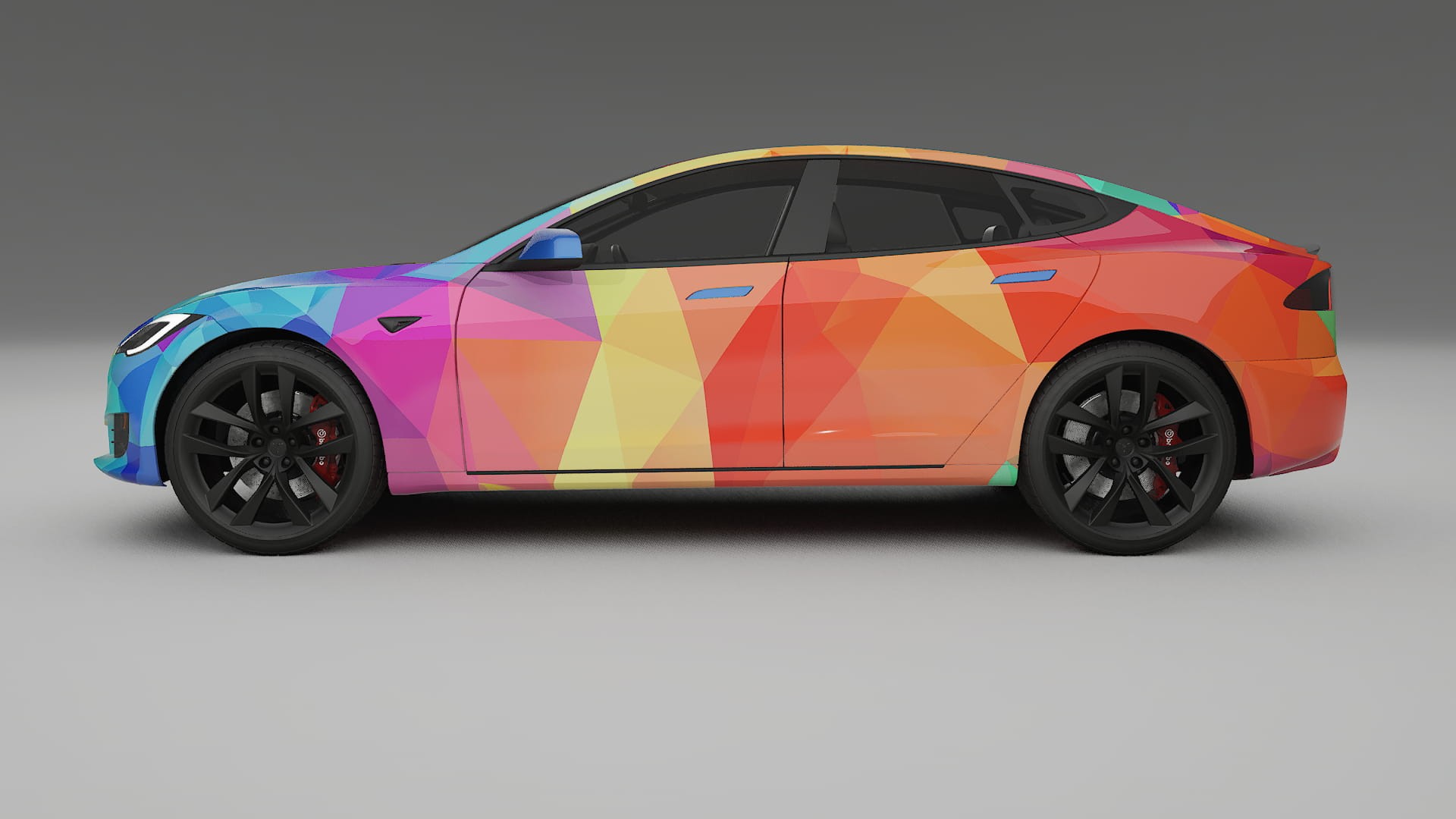 Tesla Model-S Refresh VECTOR VIBE – Kit Wrap PPF Personalizado em Filme de Poliuretano Imprimível