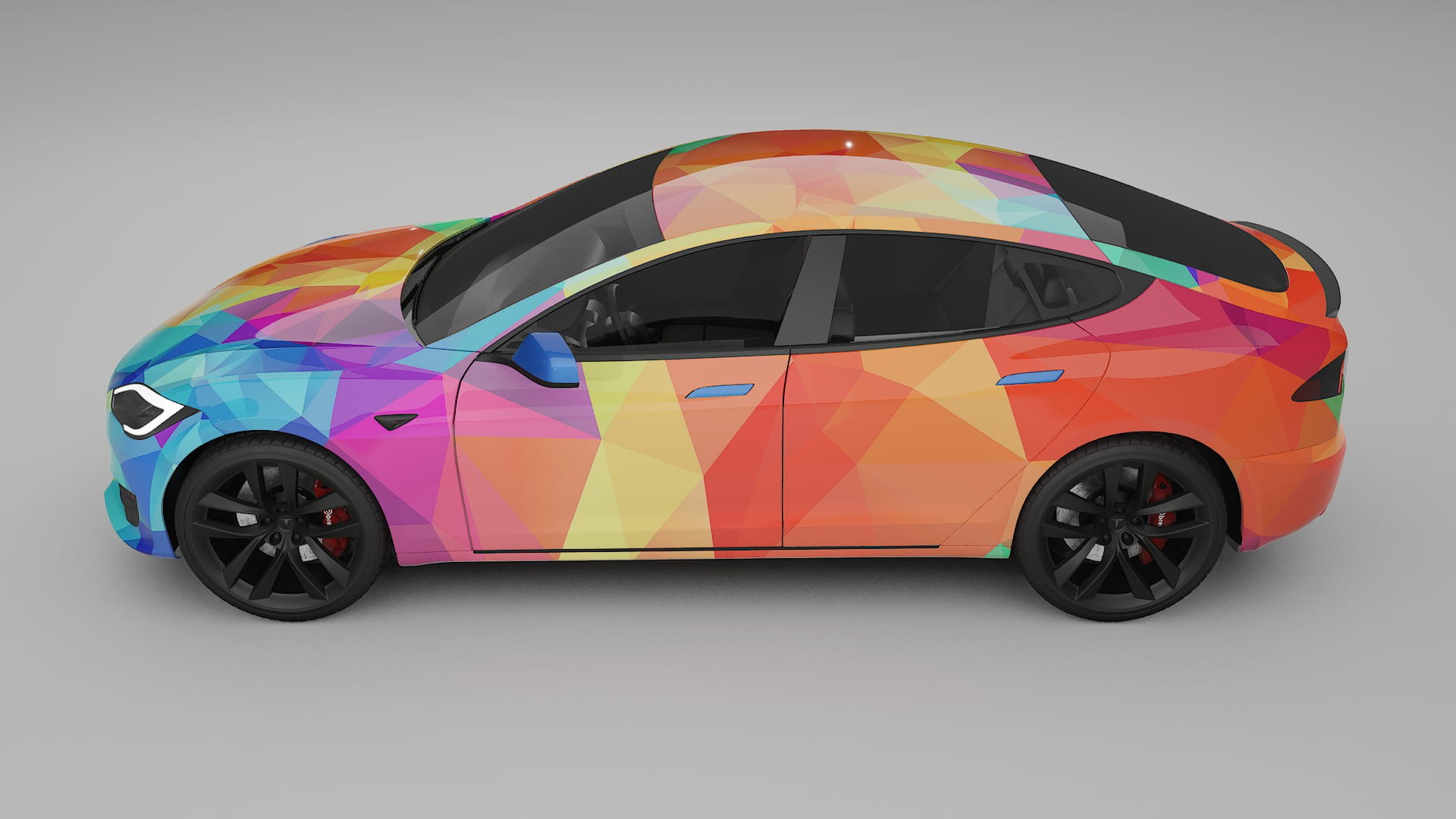 Tesla Model-S Refresh VECTOR VIBE – Kit Wrap PPF Personalizado em Filme de Poliuretano Imprimível