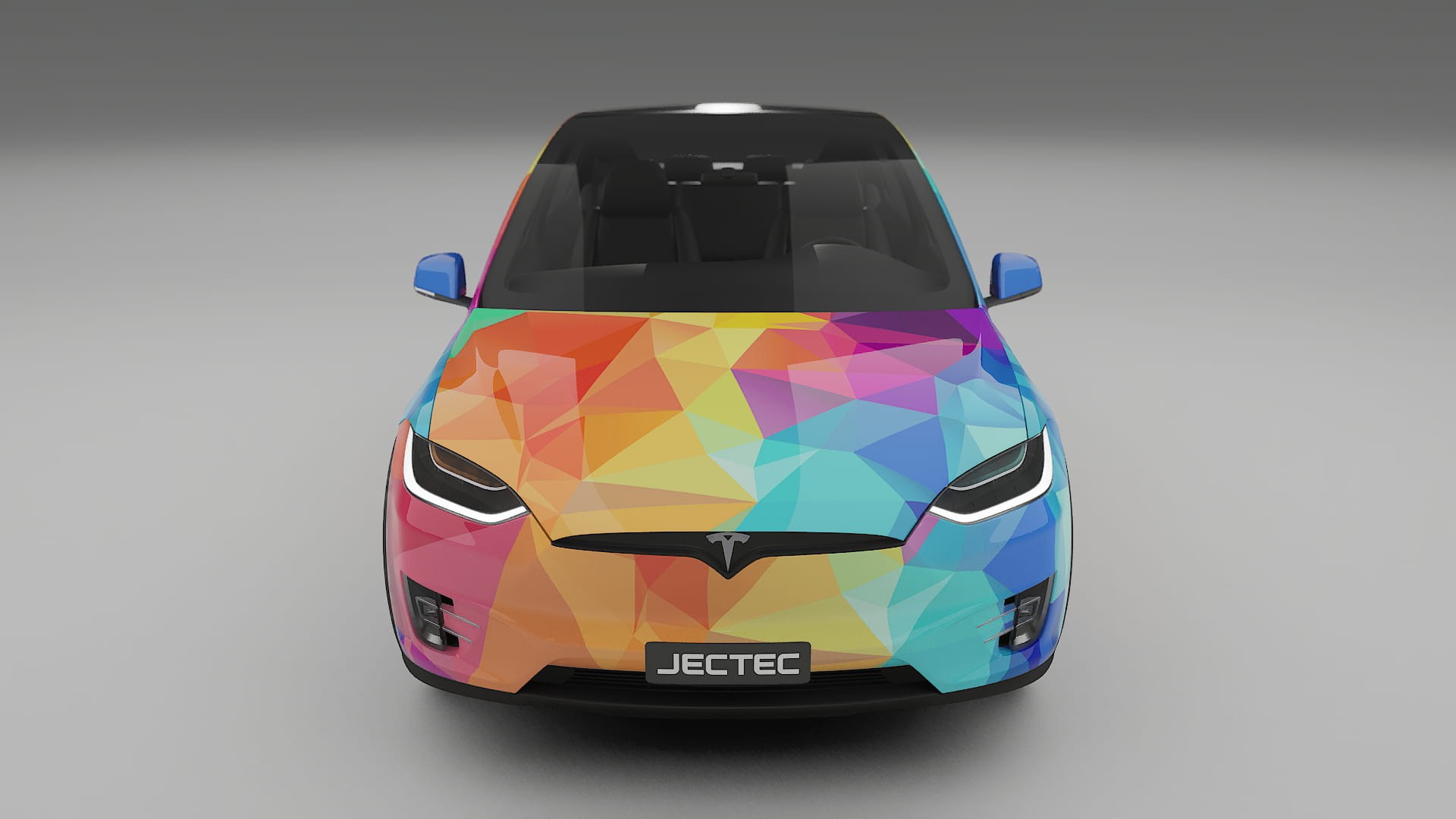 Tesla Model X VECTOR VIBE – Kit Wrap PPF Personalizado em Filme de Poliuretano Imprimível
