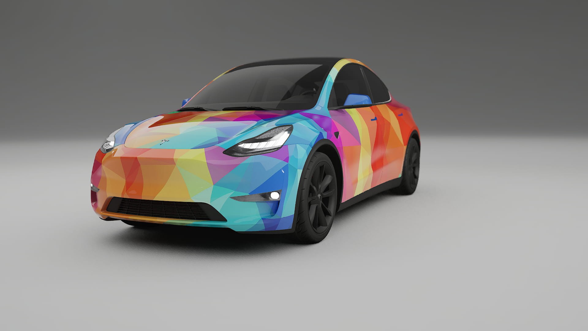 Tesla Model Y VECTOR VIBE – Kit Wrap PPF Personalizado em Filme de Poliuretano Imprimível