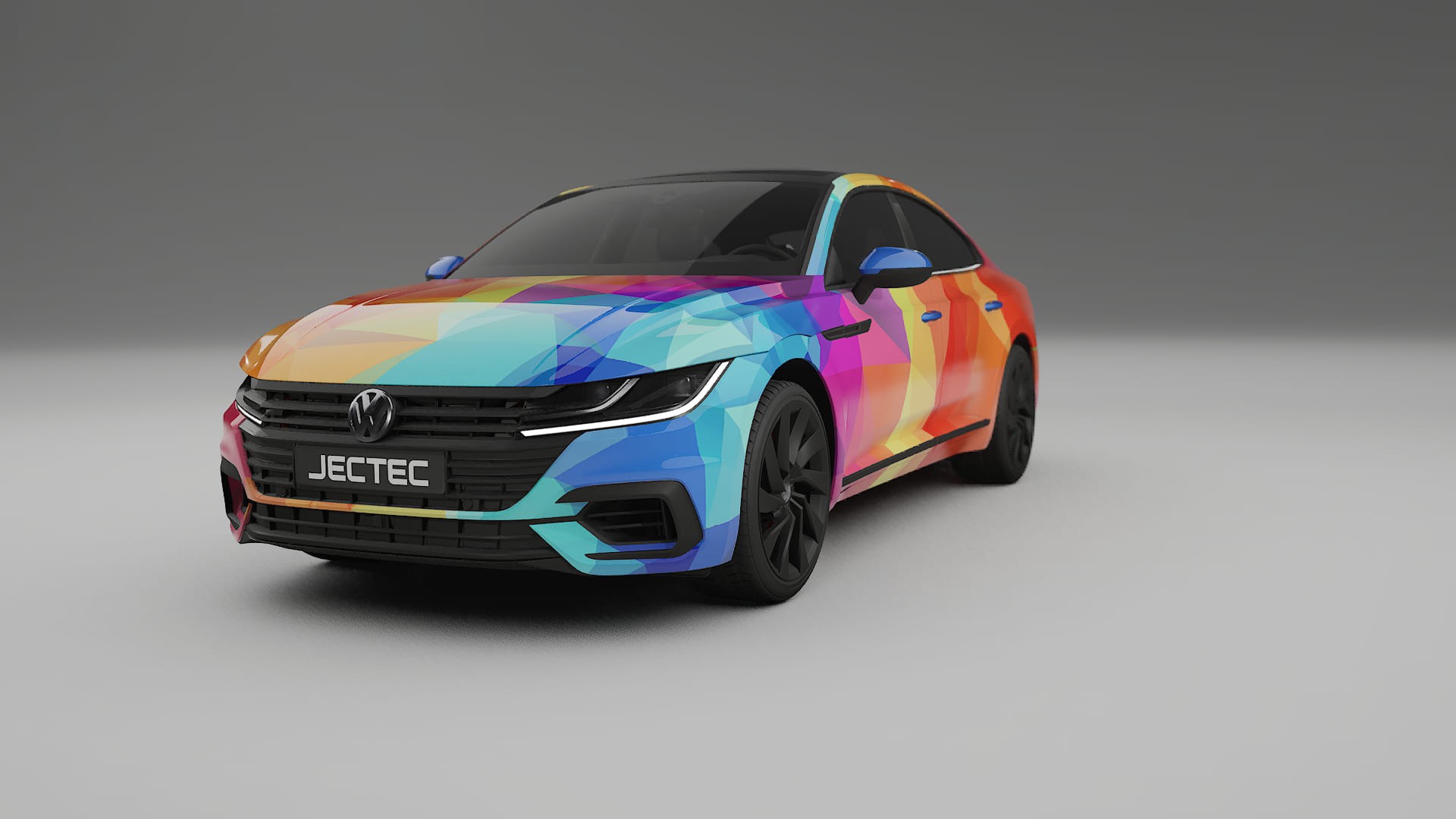 VW Arteon R 3H prefacelift pre-LCI VECTOR VIBE – Kit Wrap PPF Personalizado em Filme de Poliuretano Imprimível