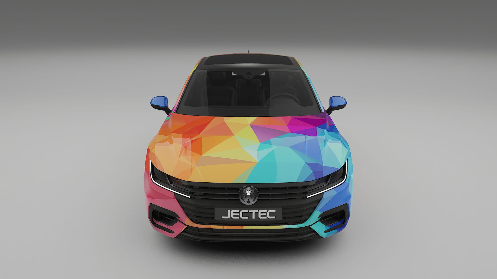 VW Arteon R 3H prefacelift pre-LCI VECTOR VIBE – Kit Wrap PPF Personalizado em Filme de Poliuretano Imprimível
