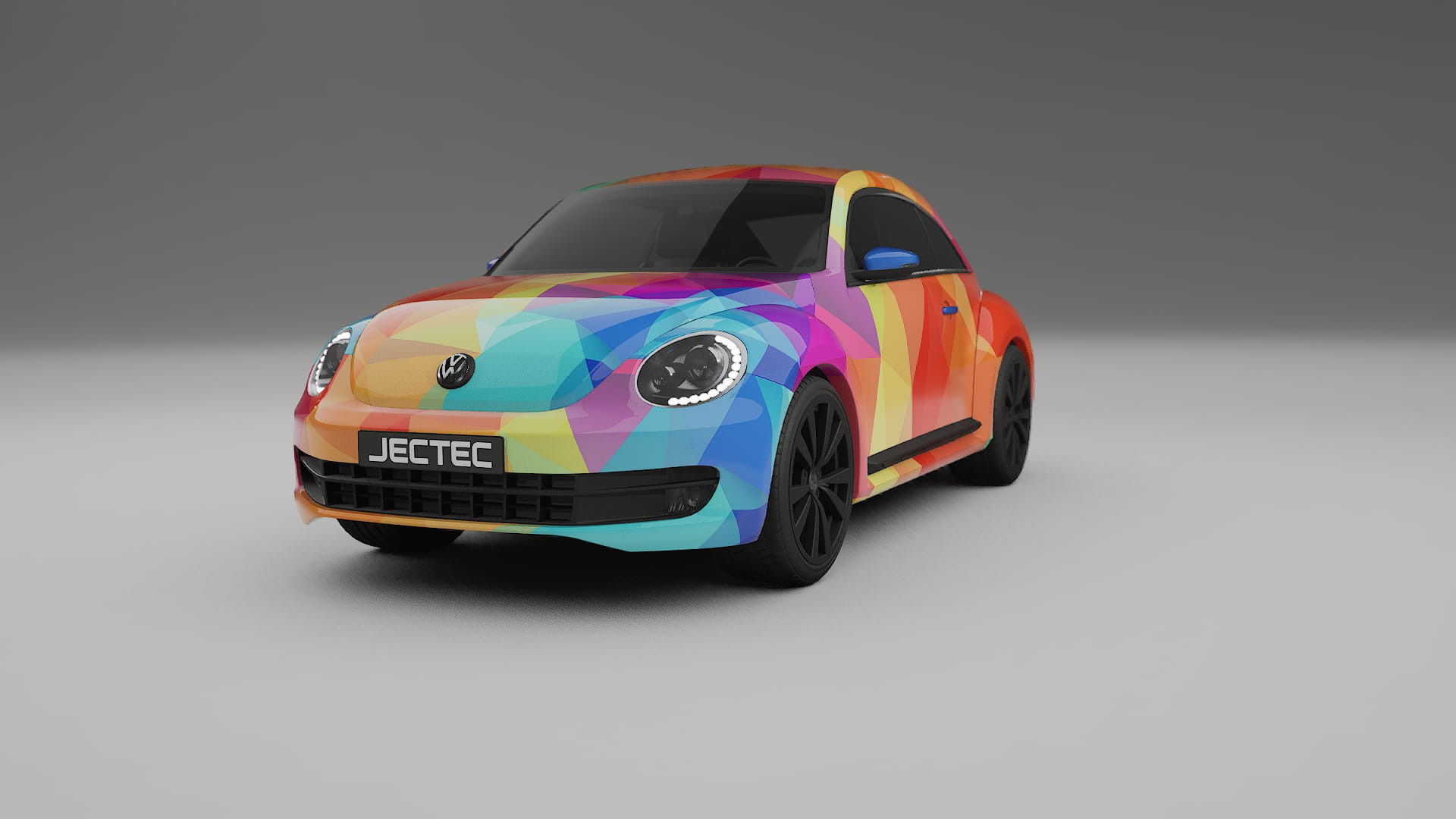 VW Beetle A5 prefacelift pre-LCI VECTOR VIBE – Kit Wrap PPF Personalizado em Filme de Poliuretano Imprimível