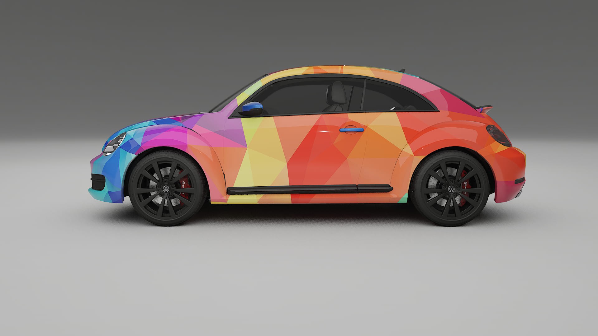 VW Beetle A5 prefacelift pre-LCI VECTOR VIBE – Kit Wrap PPF Personalizado em Filme de Poliuretano Imprimível