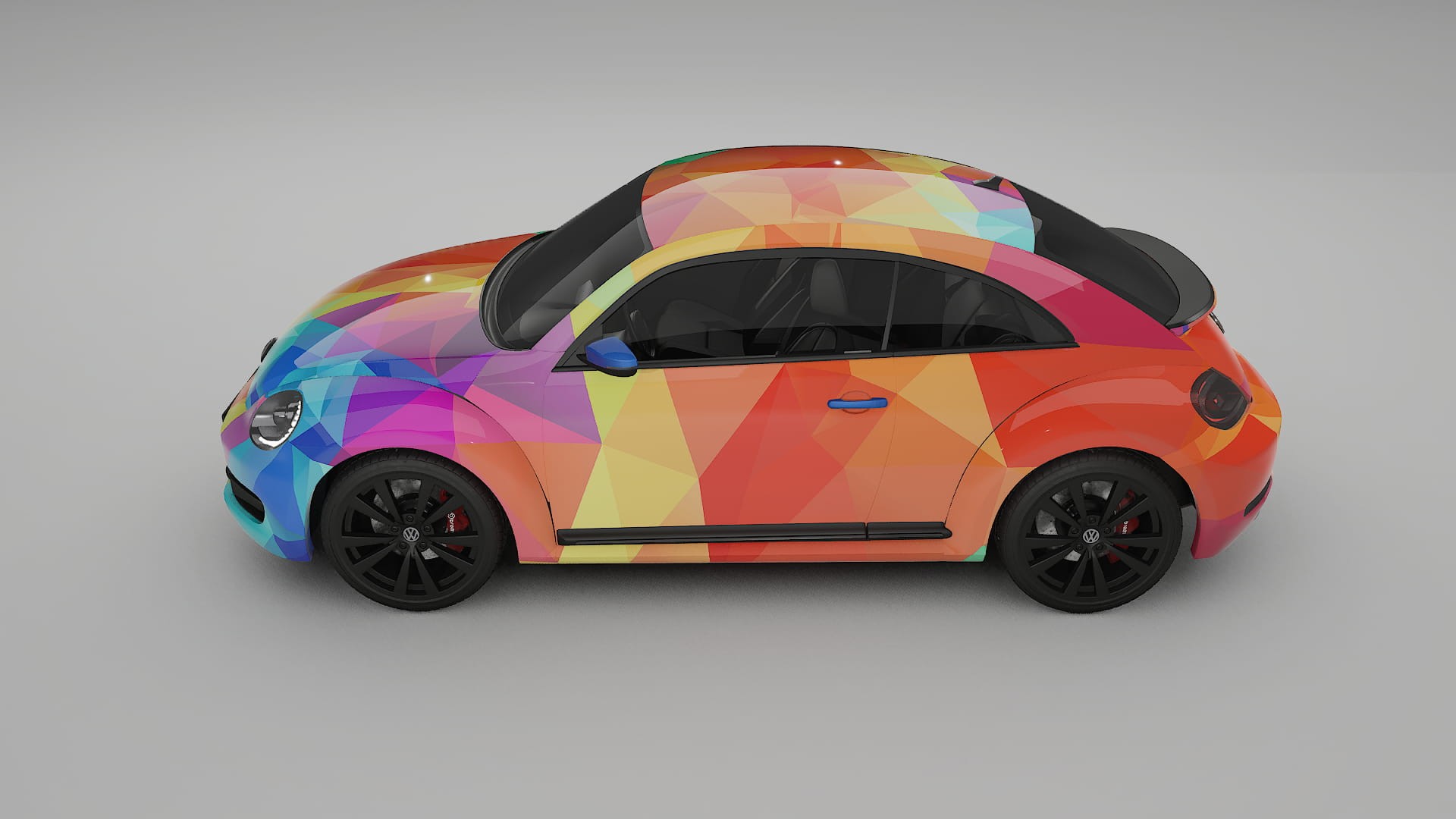 VW Beetle A5 prefacelift pre-LCI VECTOR VIBE – Kit Wrap PPF Personalizado em Filme de Poliuretano Imprimível