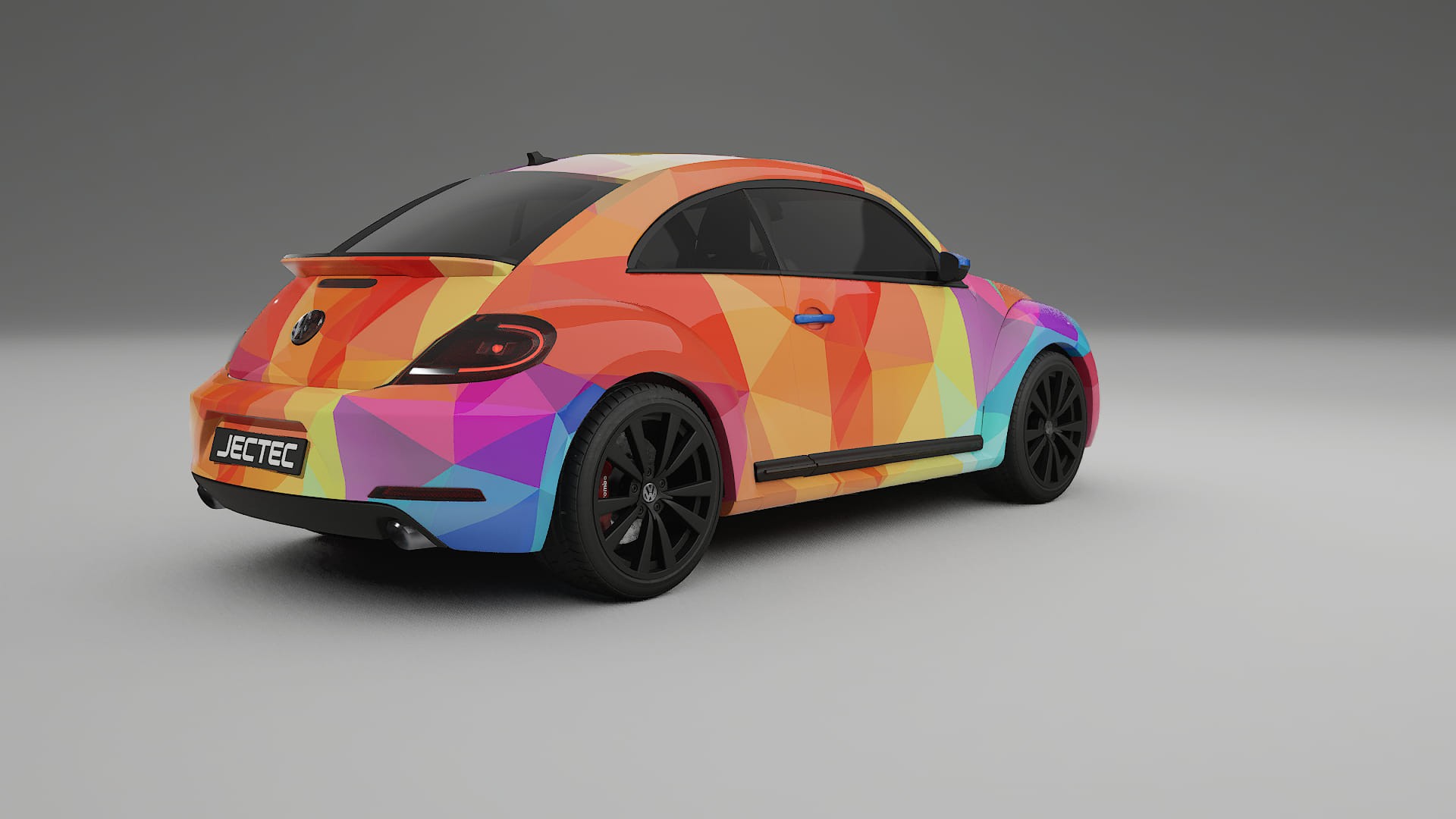 VW Beetle A5 prefacelift pre-LCI VECTOR VIBE – Kit Wrap PPF Personalizado em Filme de Poliuretano Imprimível
