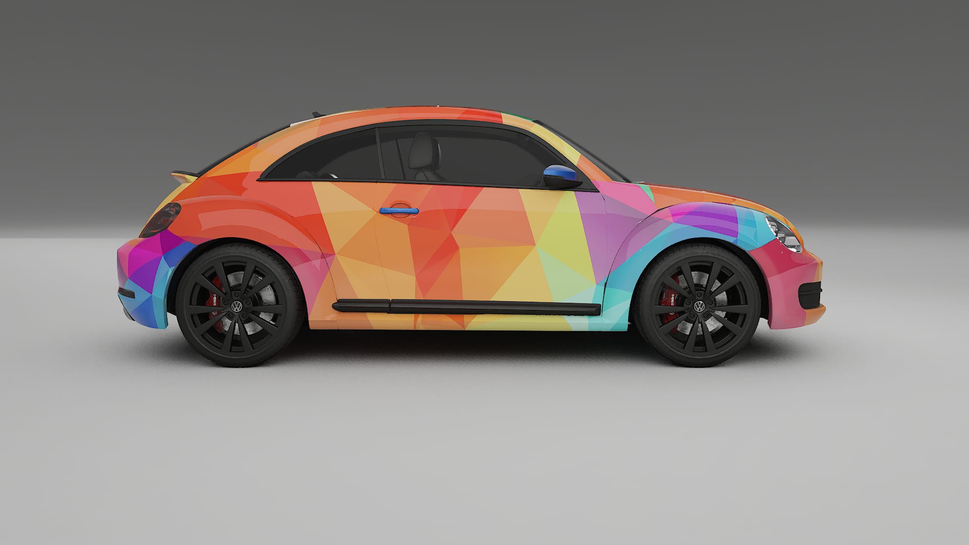 VW Beetle A5 prefacelift pre-LCI VECTOR VIBE – Kit Wrap PPF Personalizado em Filme de Poliuretano Imprimível