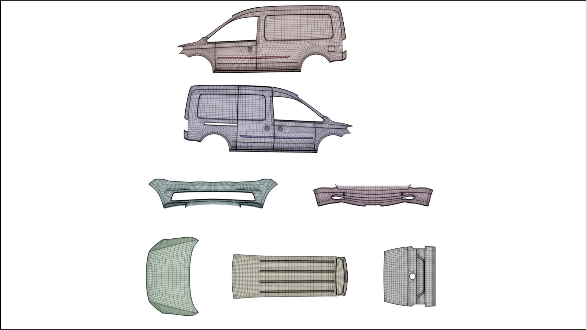VW Caddy Maxi SB VECTOR VIBE – Kit Wrap PPF Personalizado em Filme de Poliuretano Imprimível 2
