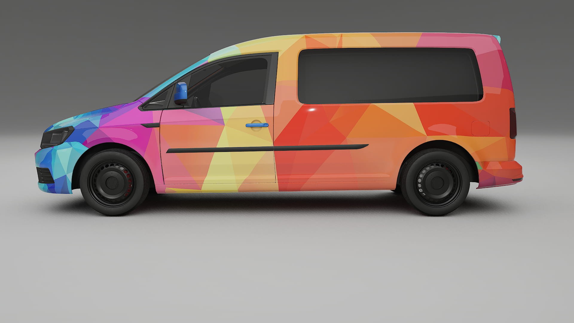 VW Caddy Maxi SB VECTOR VIBE – Kit Wrap PPF Personalizado em Filme de Poliuretano Imprimível