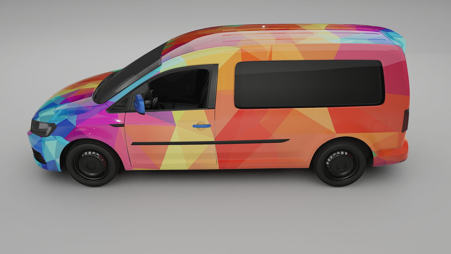 VW Caddy Maxi SB VECTOR VIBE – Kit Wrap PPF Personalizado em Filme de Poliuretano Imprimível