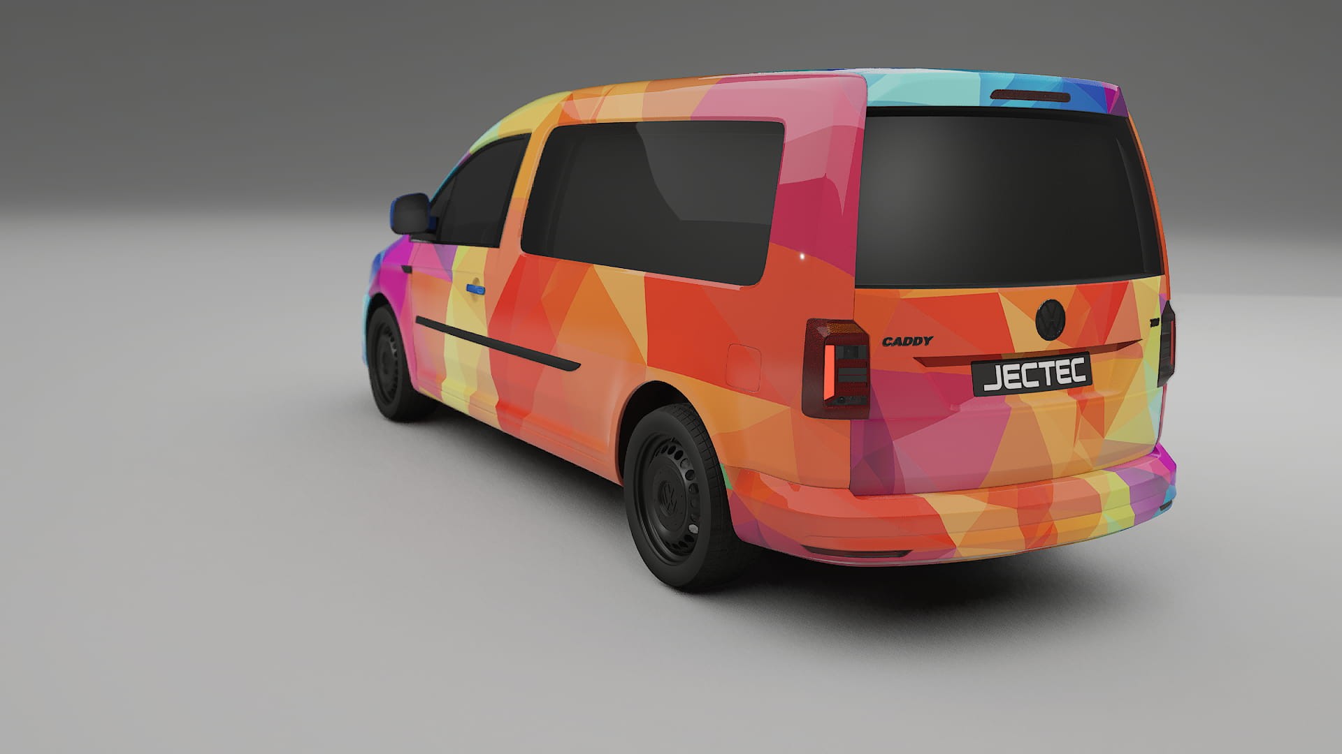 VW Caddy Maxi SB VECTOR VIBE – Kit Wrap PPF Personalizado em Filme de Poliuretano Imprimível