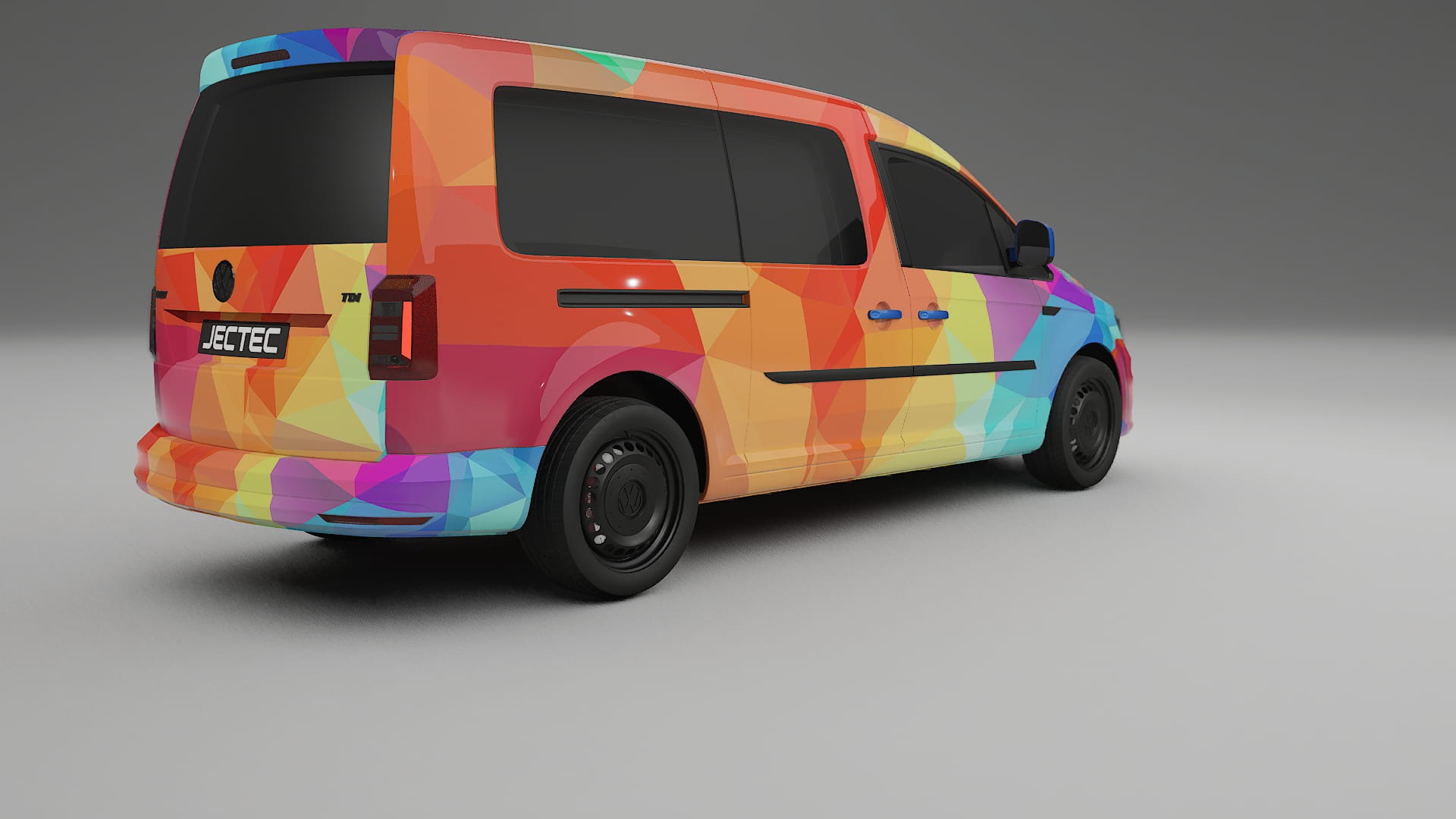 VW Caddy Maxi SB VECTOR VIBE – Kit Wrap PPF Personalizado em Filme de Poliuretano Imprimível