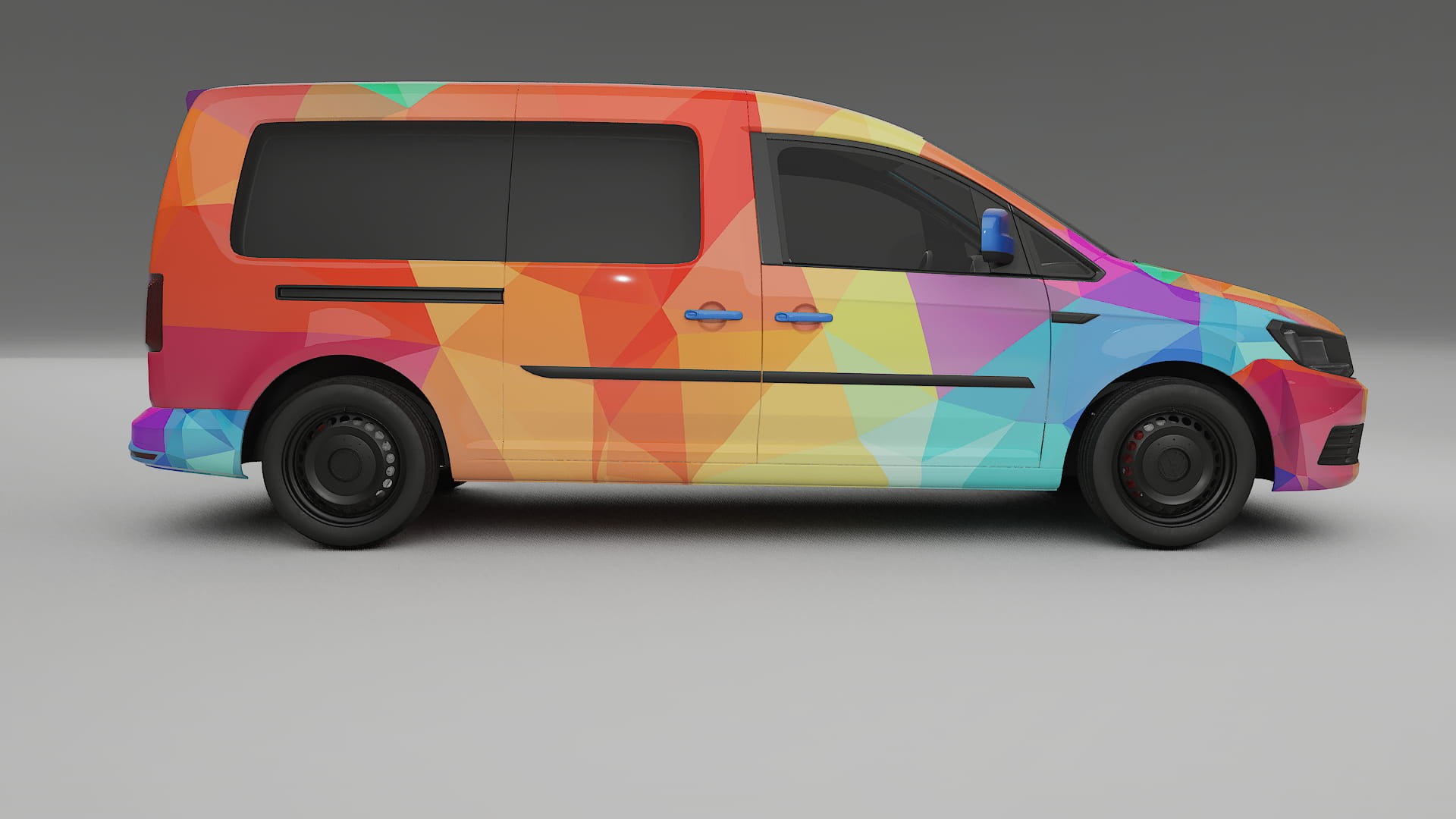 VW Caddy Maxi SB VECTOR VIBE – Kit Wrap PPF Personalizado em Filme de Poliuretano Imprimível