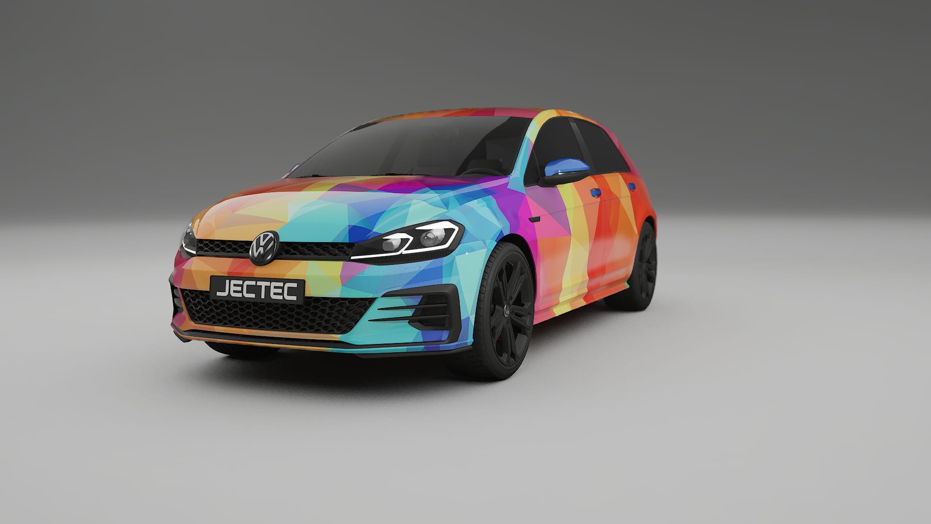 VW Golf Mk7 VECTOR VIBE – Kit Wrap PPF Personalizado em Filme de Poliuretano Imprimível