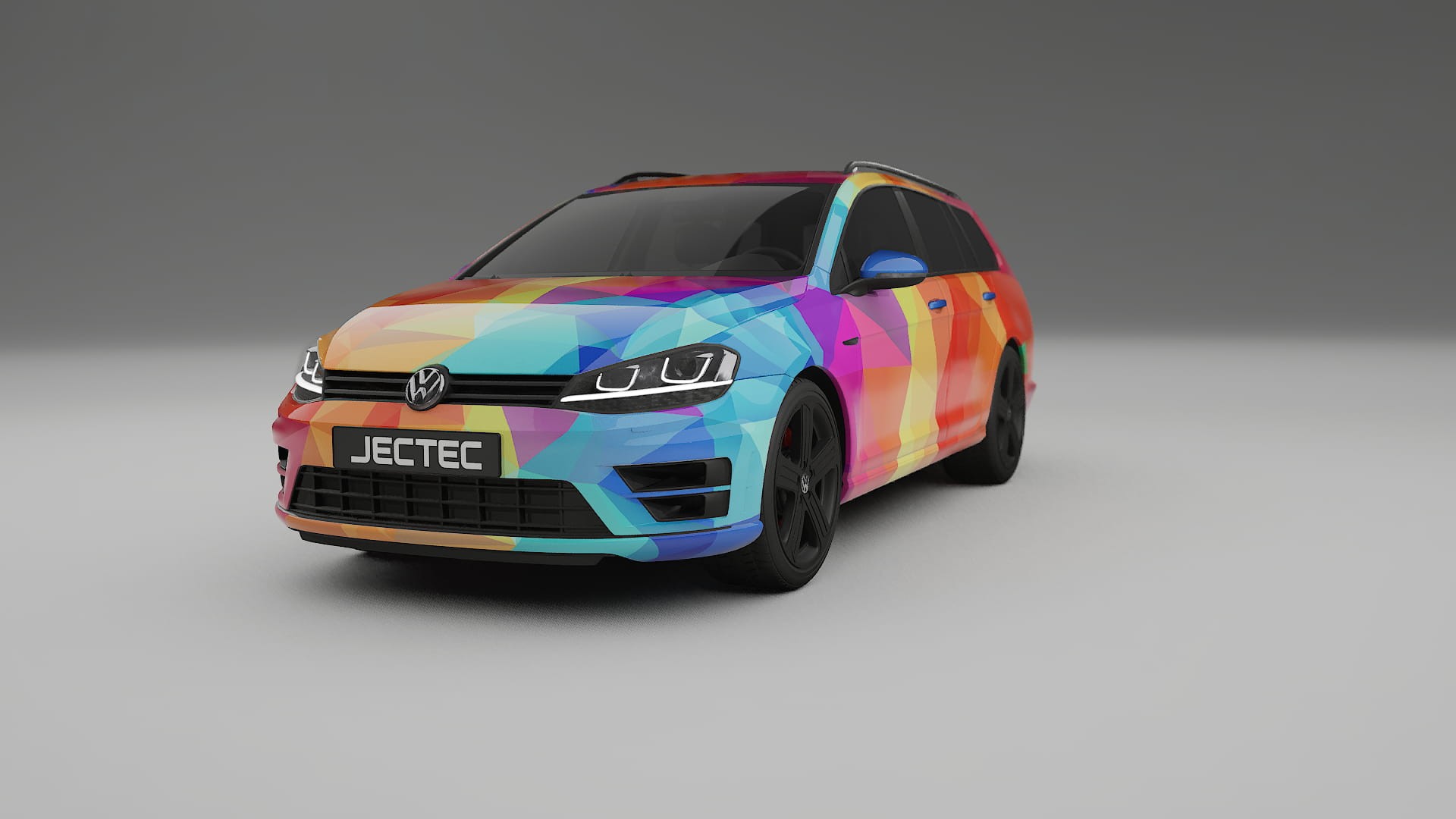 VW Golf Variant Mk7 VECTOR VIBE – Kit Wrap PPF Personalizado em Filme de Poliuretano Imprimível