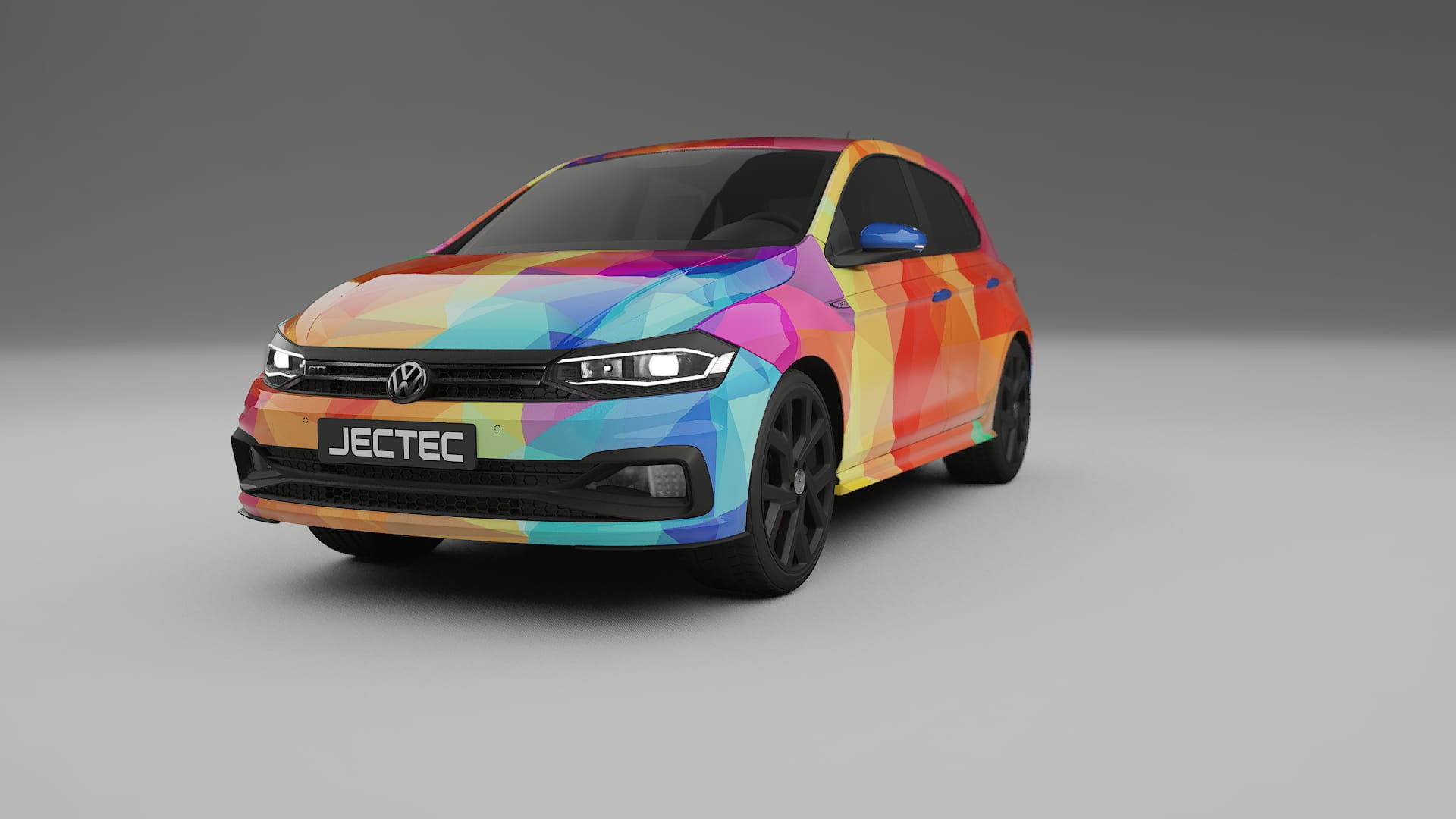 VW Polo GTI VI VECTOR VIBE – Kit Wrap PPF Personalizado em Filme de Poliuretano Imprimível