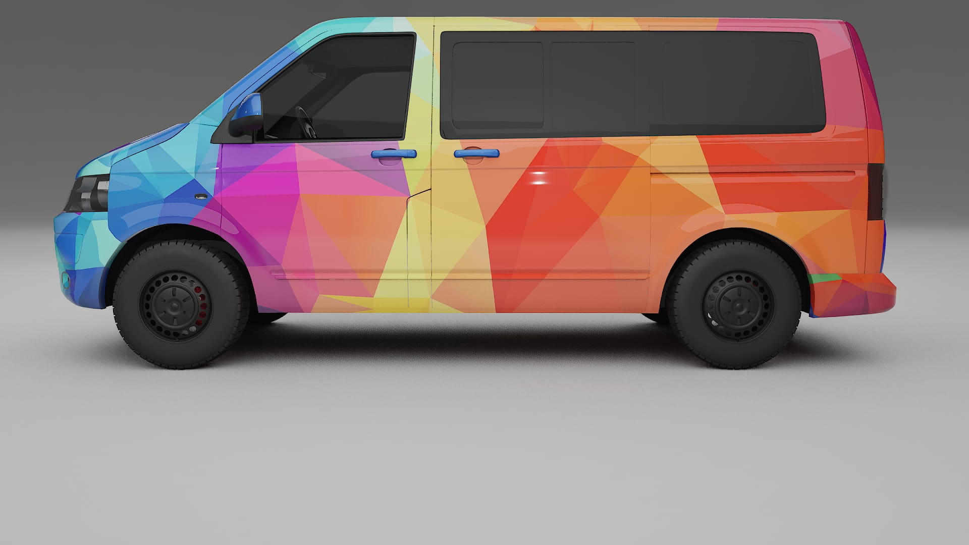 VW Transporter T5 Caravelle VECTOR VIBE – Kit Wrap PPF Personalizado em Filme de Poliuretano Imprimível