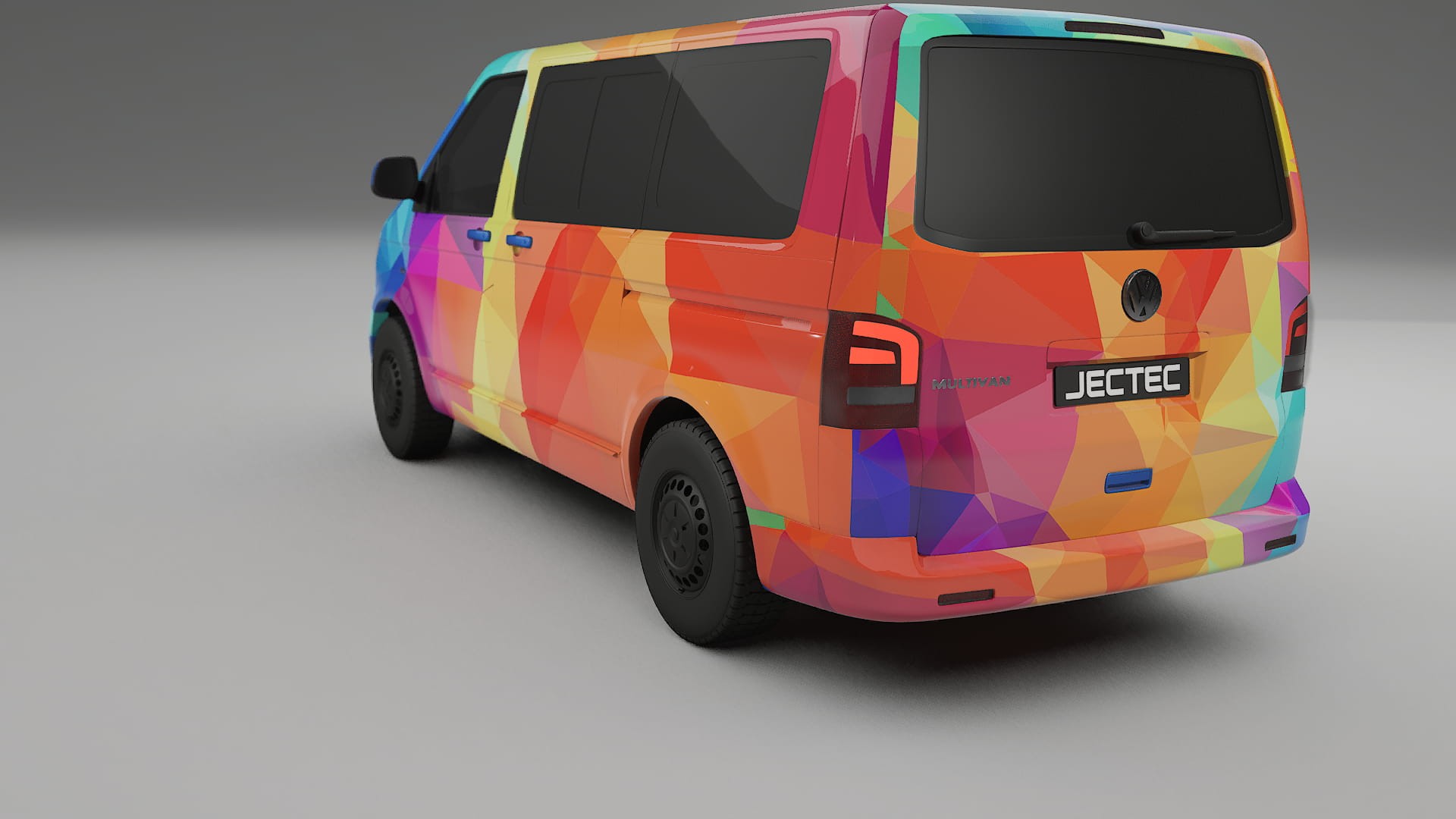 VW Transporter T5 Caravelle VECTOR VIBE – Kit Wrap PPF Personalizado em Filme de Poliuretano Imprimível