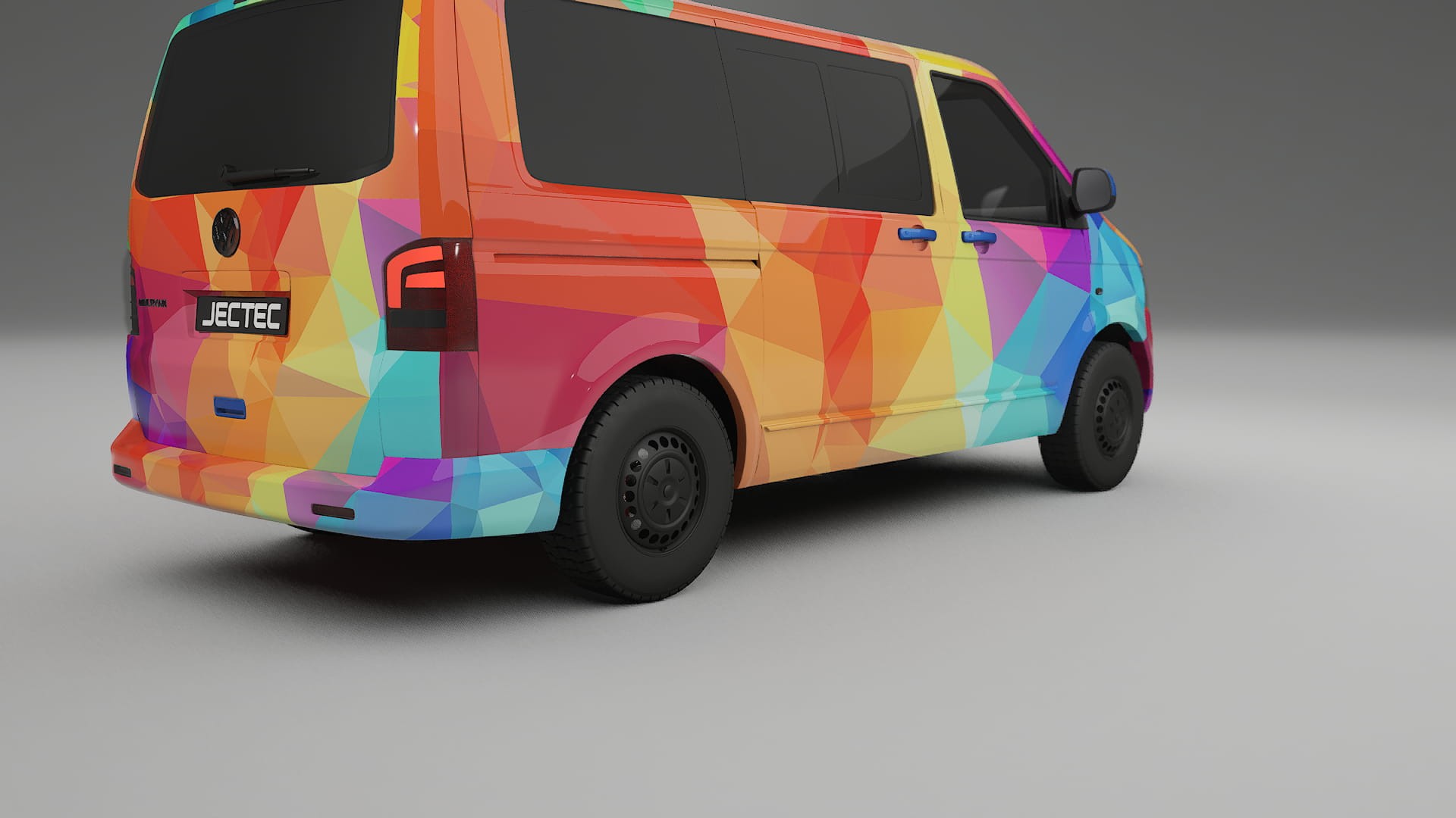 VW Transporter T5 Caravelle VECTOR VIBE – Kit Wrap PPF Personalizado em Filme de Poliuretano Imprimível