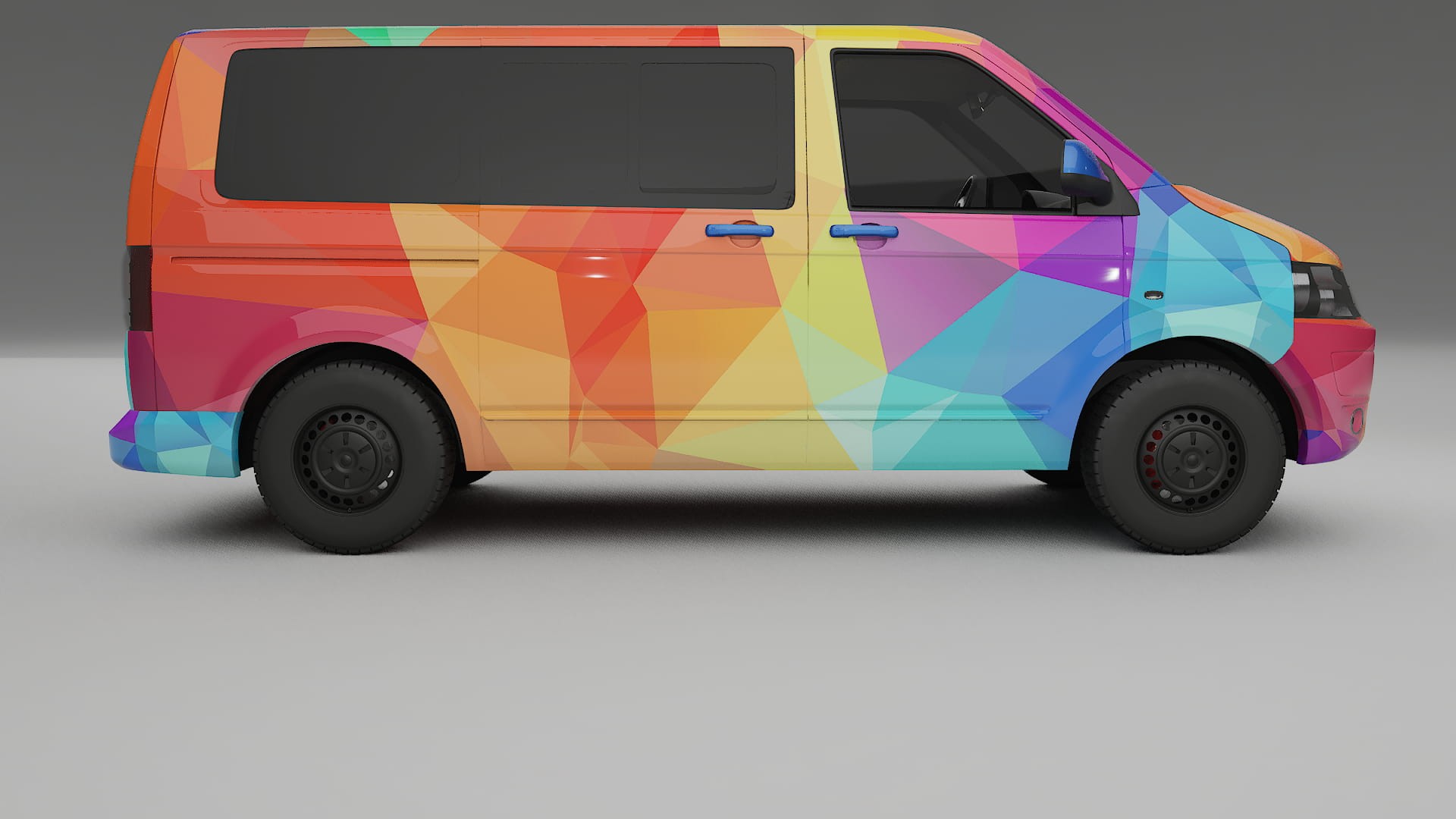 VW Transporter T5 Caravelle VECTOR VIBE – Kit Wrap PPF Personalizado em Filme de Poliuretano Imprimível