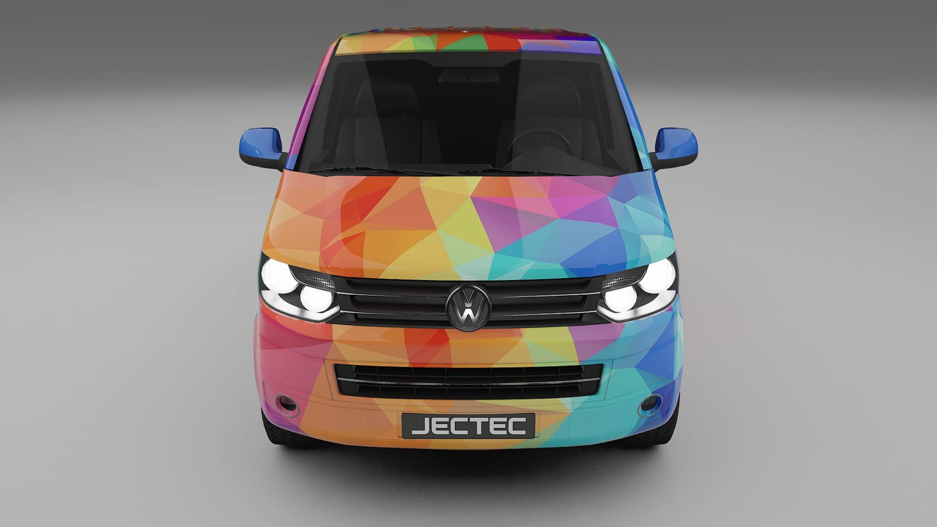VW Transporter T5 Caravelle VECTOR VIBE – Kit Wrap PPF Personalizado em Filme de Poliuretano Imprimível