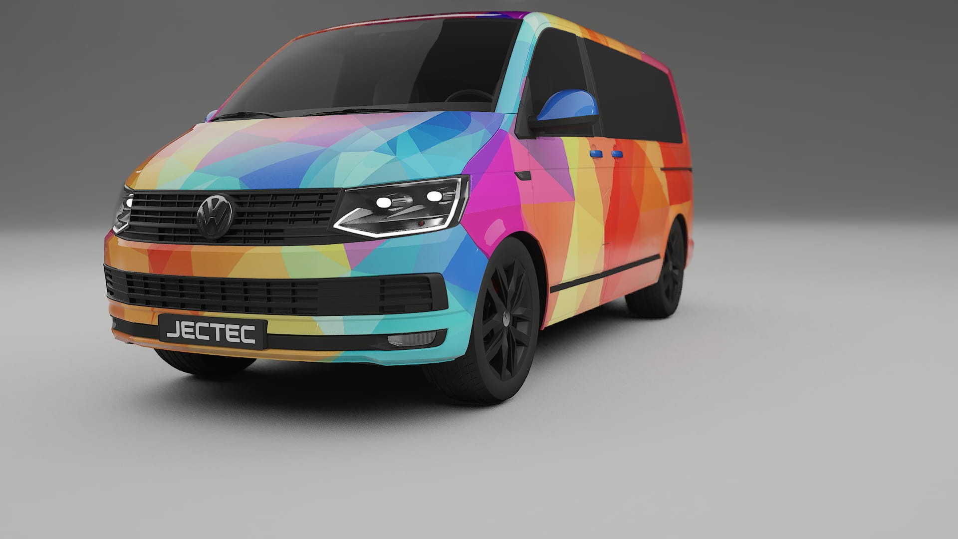 VW Transporter T6 Multivan VECTOR VIBE – Kit Wrap PPF Personalizado em Filme de Poliuretano Imprimível