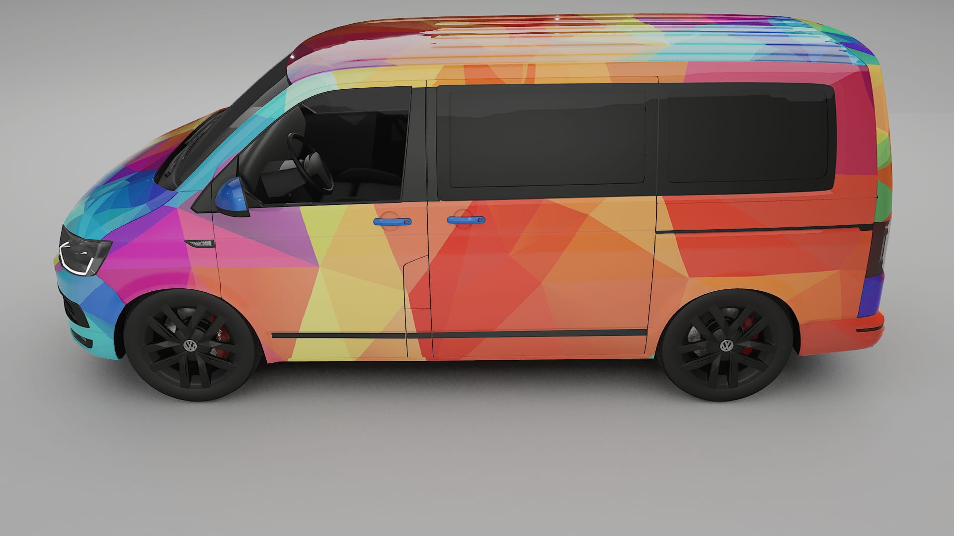 VW Transporter T6 Multivan VECTOR VIBE – Kit Wrap PPF Personalizado em Filme de Poliuretano Imprimível