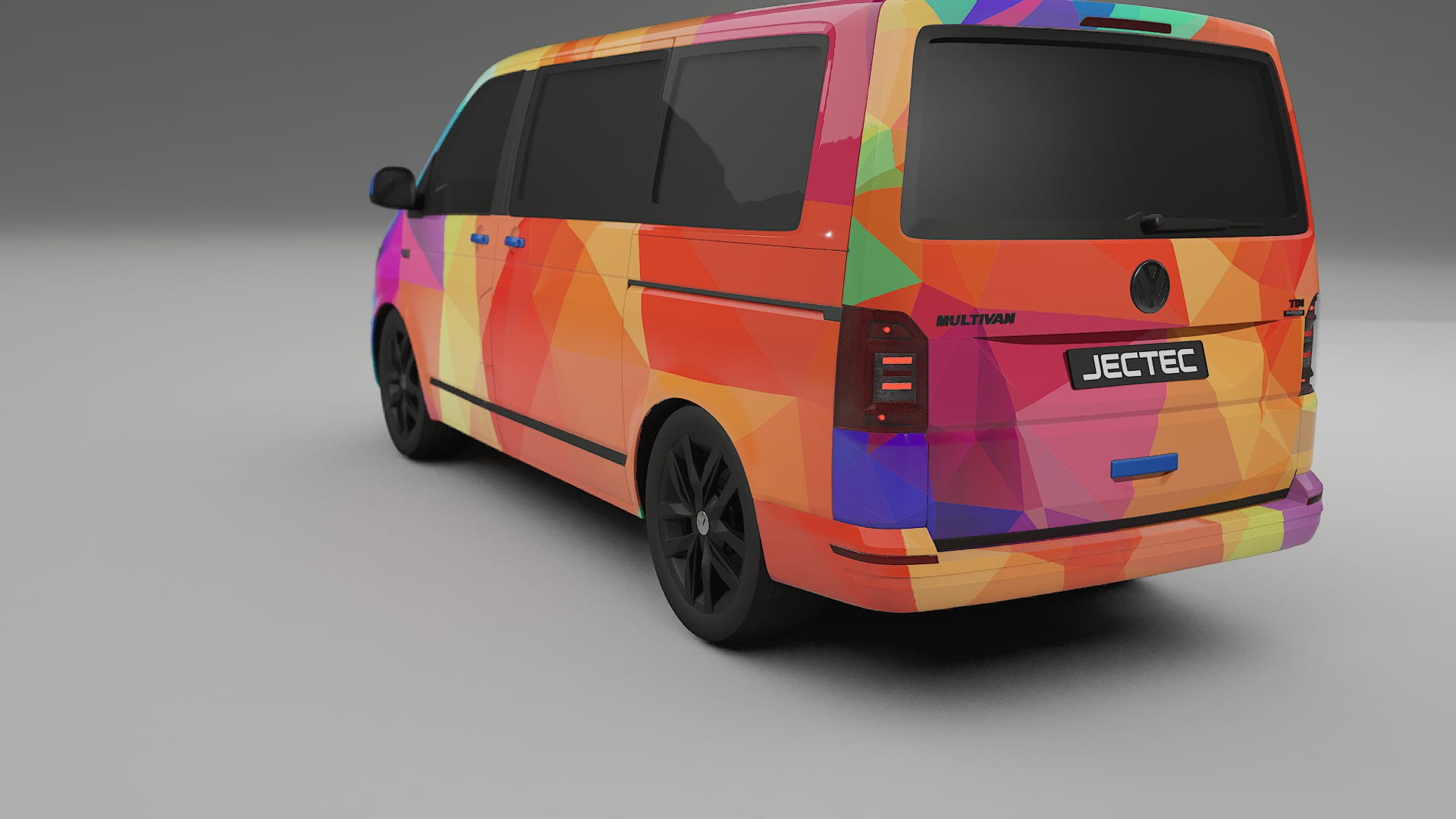 VW Transporter T6 Multivan VECTOR VIBE – Kit Wrap PPF Personalizado em Filme de Poliuretano Imprimível