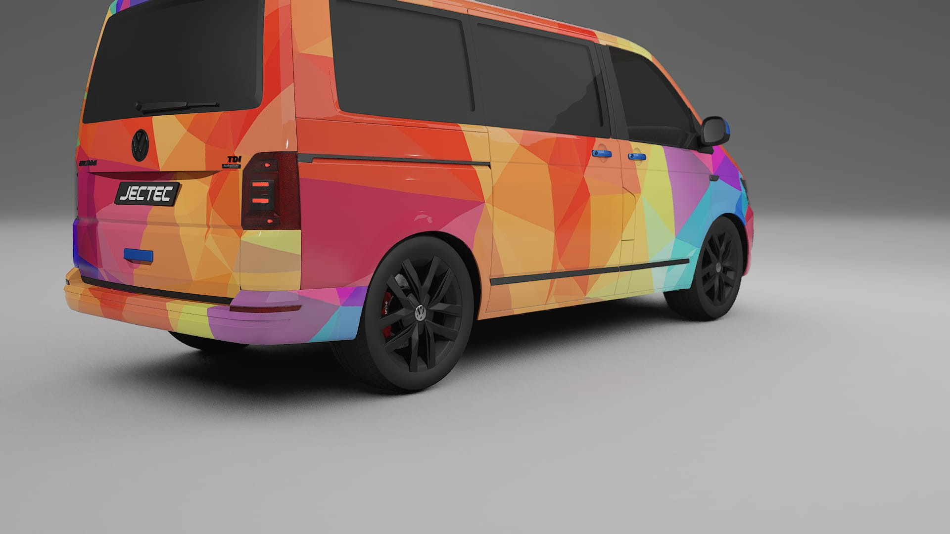 VW Transporter T6 Multivan VECTOR VIBE – Kit Wrap PPF Personalizado em Filme de Poliuretano Imprimível