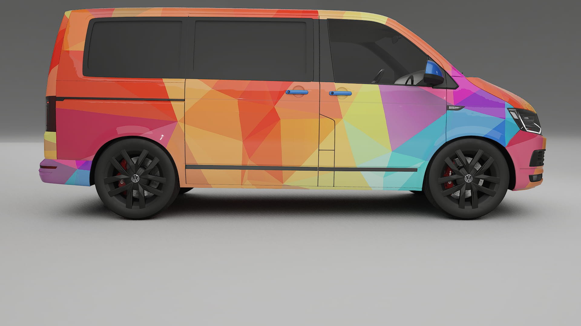 VW Transporter T6 Multivan VECTOR VIBE – Kit Wrap PPF Personalizado em Filme de Poliuretano Imprimível