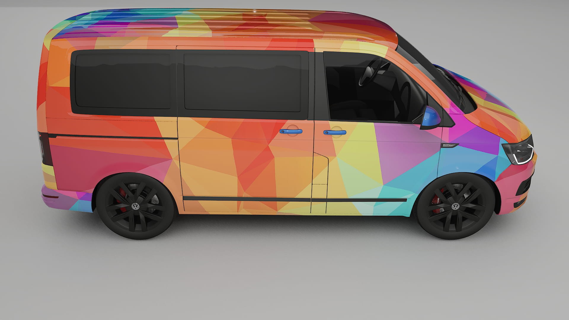 VW Transporter T6 Multivan VECTOR VIBE – Kit Wrap PPF Personalizado em Filme de Poliuretano Imprimível