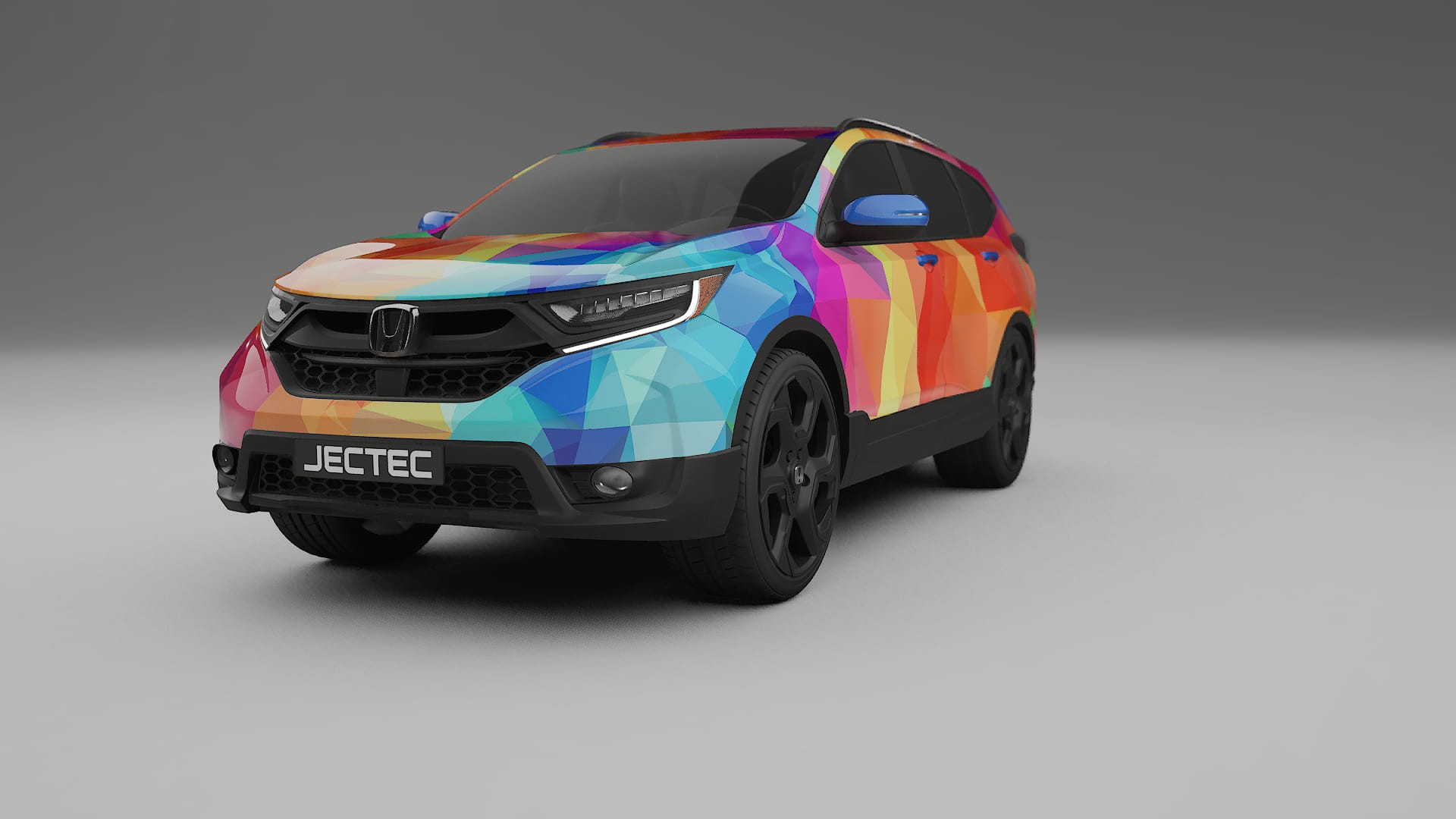 Honda CRV Touring prefacelift pre-LCI VECTOR VIBE – Kit Wrap PPF Personalizado em Filme de Poliuretano Imprimível