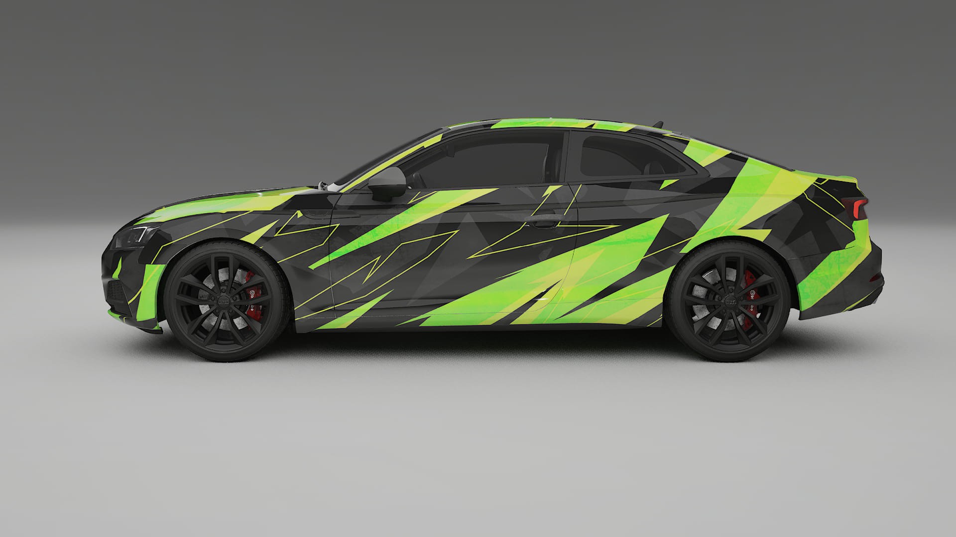 Audi S5 B9 prefacelift pre-LCI NINJA TURTLES – Kit Wrap PPF Personalizado em Filme de Poliuretano Imprimível