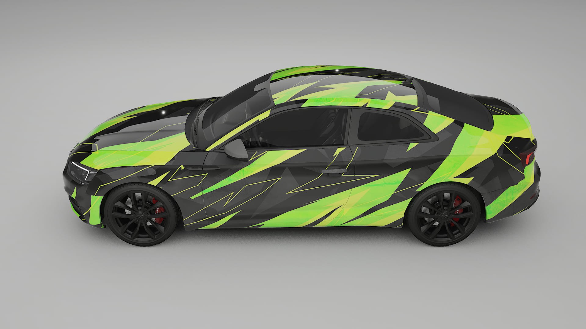 Audi S5 B9 prefacelift pre-LCI NINJA TURTLES – Kit Wrap PPF Personalizado em Filme de Poliuretano Imprimível