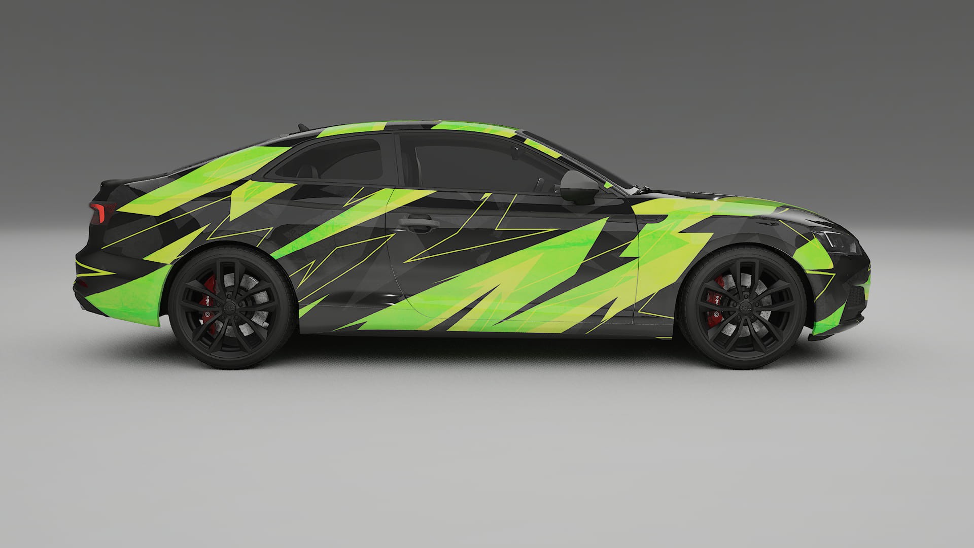 Audi S5 B9 prefacelift pre-LCI NINJA TURTLES – Kit Wrap PPF Personalizado em Filme de Poliuretano Imprimível