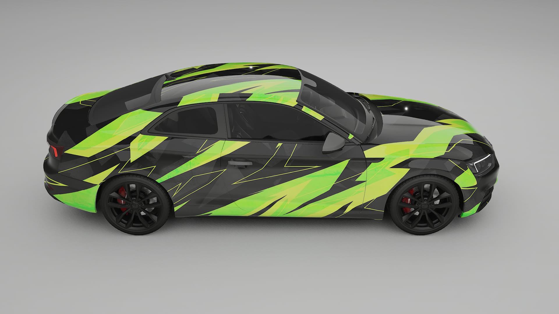 Audi S5 B9 prefacelift pre-LCI NINJA TURTLES – Kit Wrap PPF Personalizado em Filme de Poliuretano Imprimível