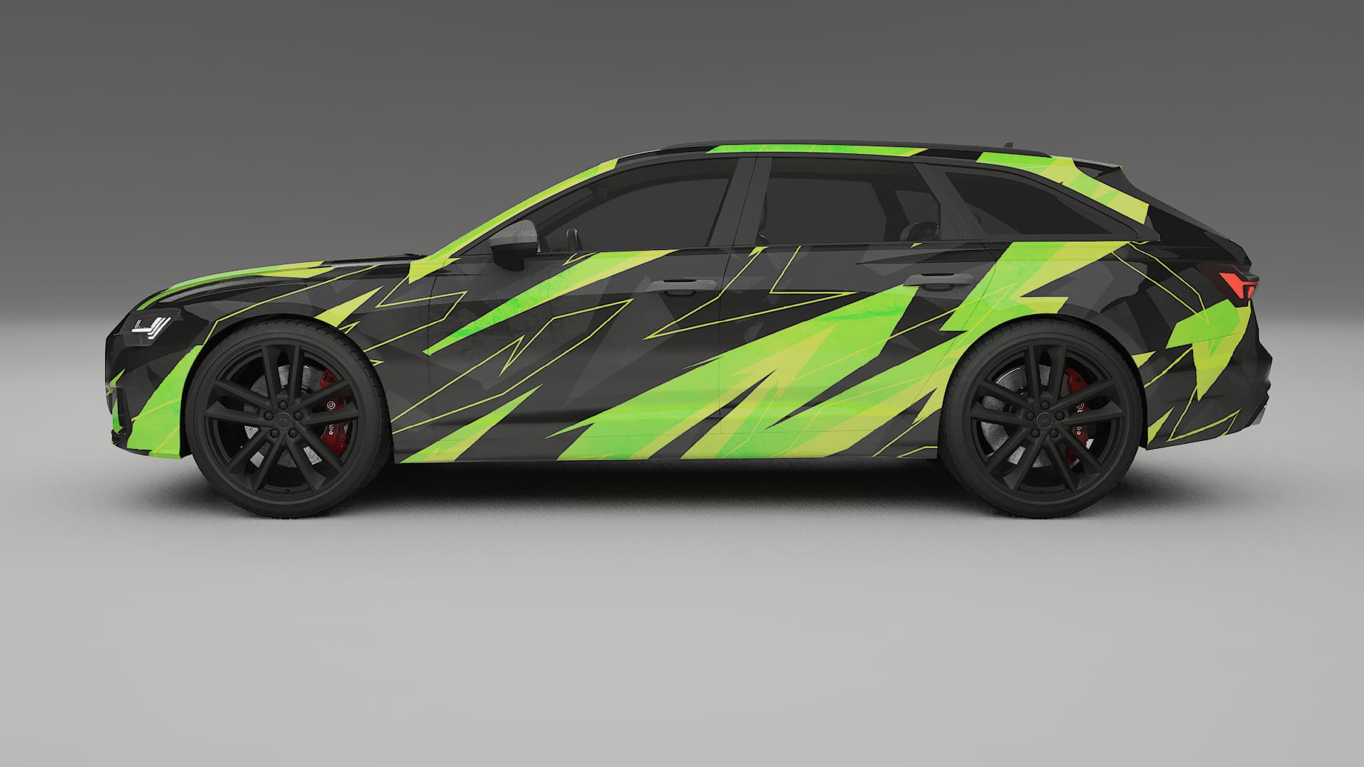 Audi S6 Avant prefacelift pre-LCI C8 NINJA TURTLES – Kit Wrap PPF Personalizado em Filme de Poliuretano Imprimível