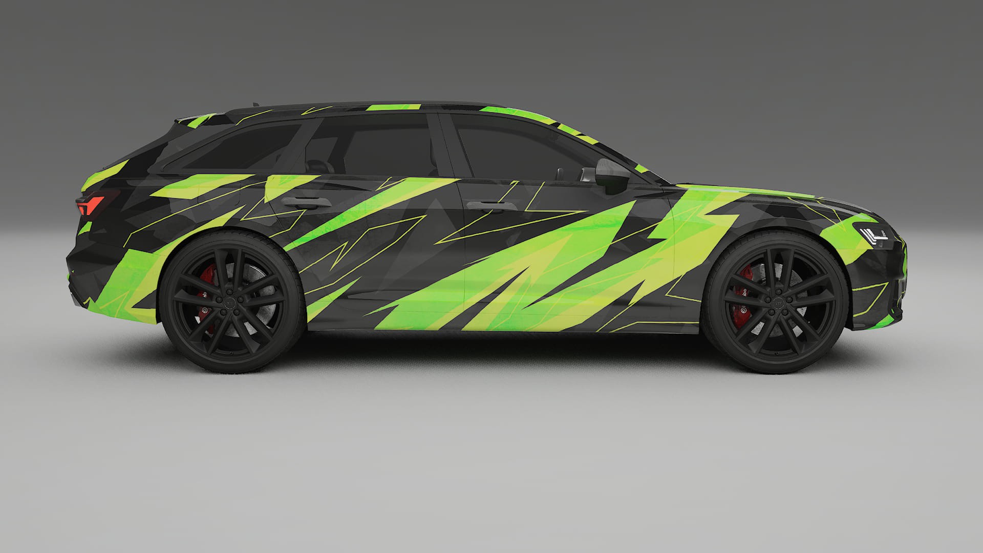 Audi S6 Avant prefacelift pre-LCI C8 NINJA TURTLES – Kit Wrap PPF Personalizado em Filme de Poliuretano Imprimível