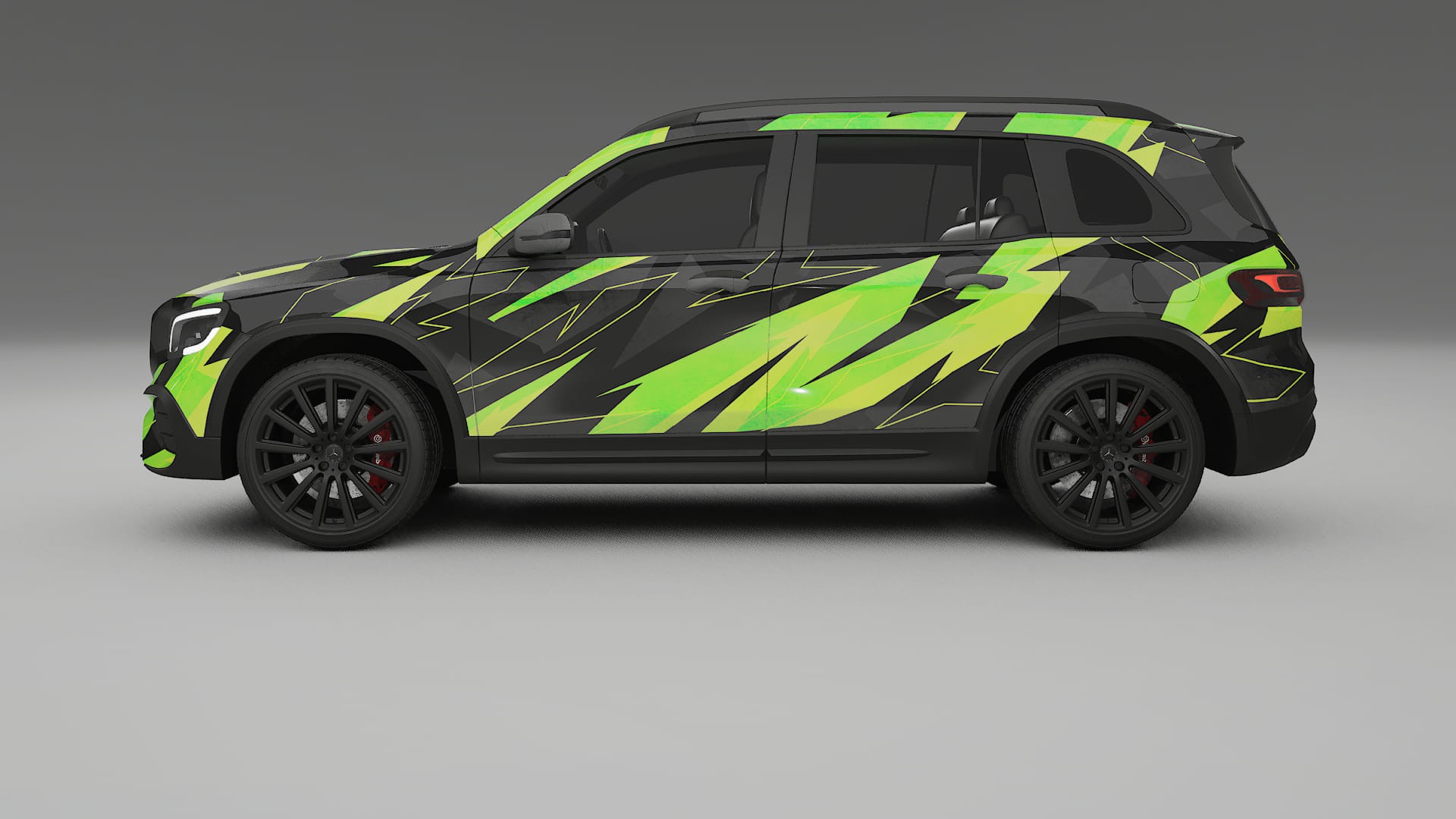 Mercedes AMG GLB NINJA TURTLES – Kit Wrap PPF Personalizado em Filme de Poliuretano Imprimível