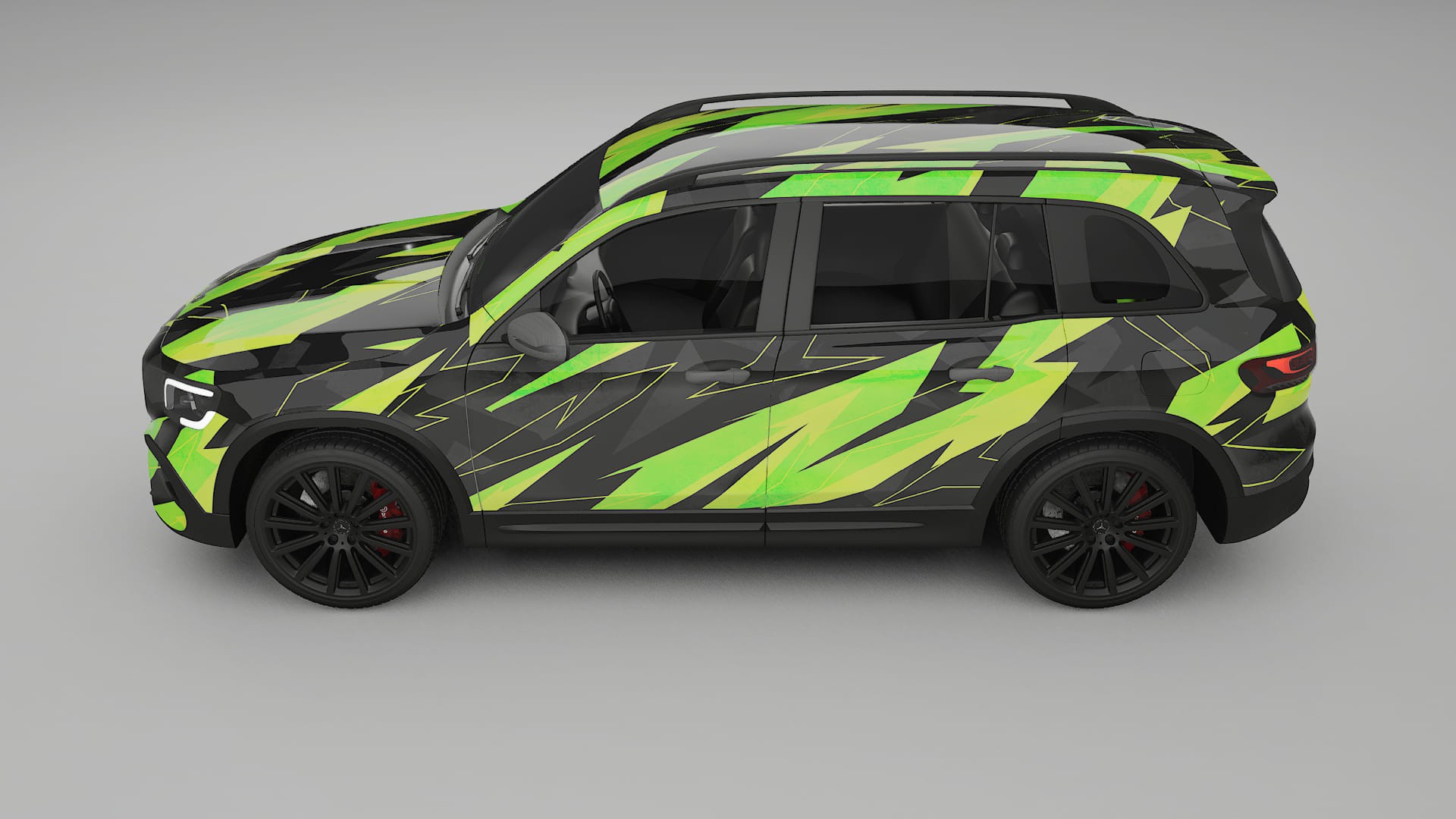 Mercedes AMG GLB NINJA TURTLES – Kit Wrap PPF Personalizado em Filme de Poliuretano Imprimível