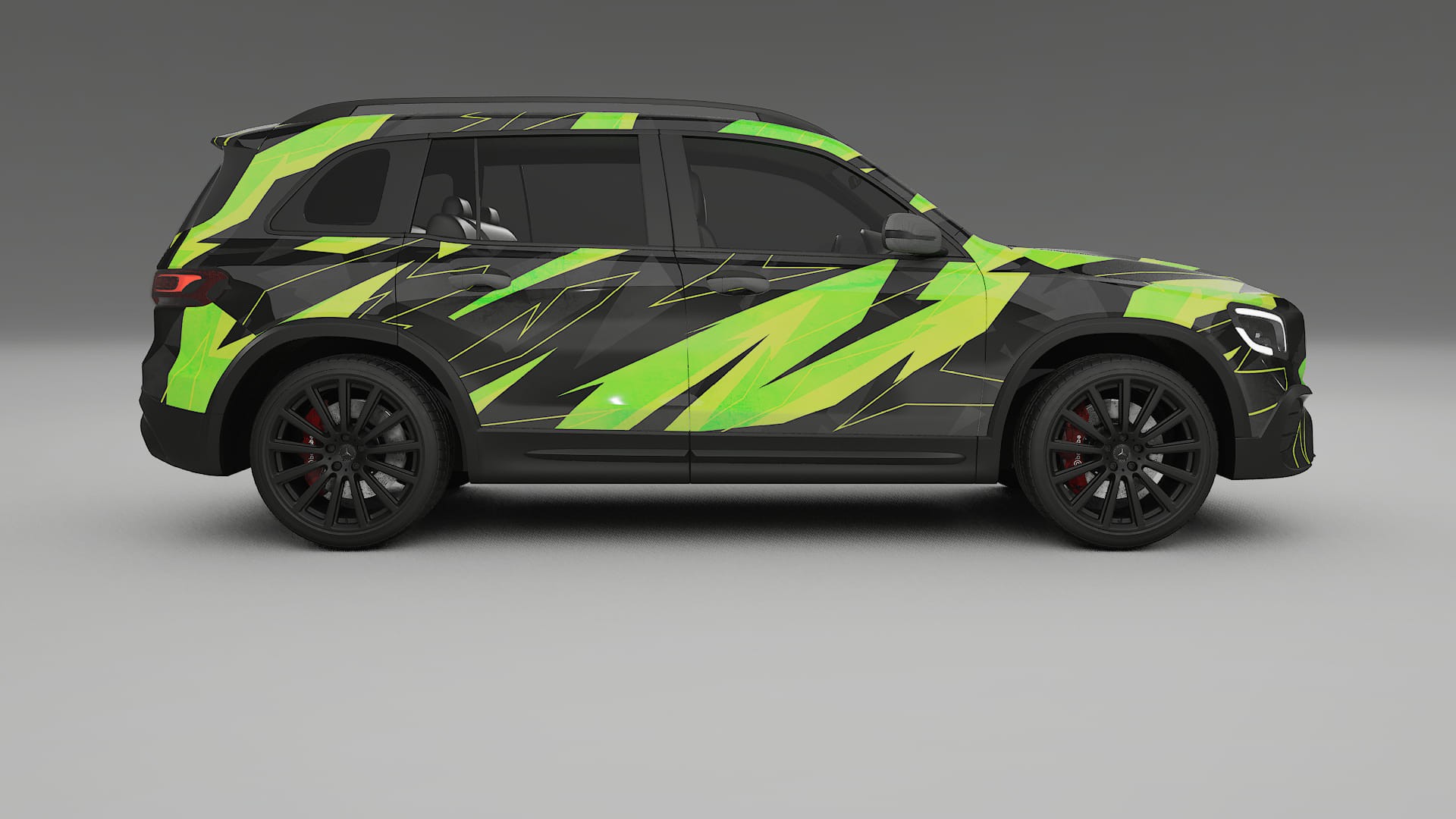 Mercedes AMG GLB NINJA TURTLES – Kit Wrap PPF Personalizado em Filme de Poliuretano Imprimível