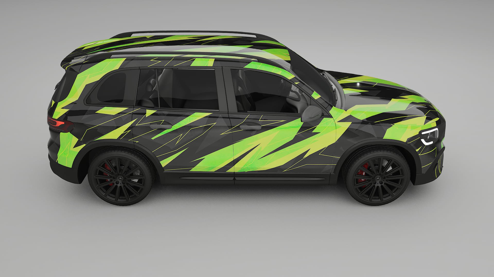 Mercedes AMG GLB NINJA TURTLES – Kit Wrap PPF Personalizado em Filme de Poliuretano Imprimível
