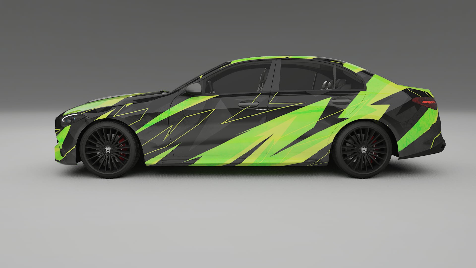 Mercedes C-class W206 NINJA TURTLES – Kit Wrap PPF Personalizado em Filme de Poliuretano Imprimível
