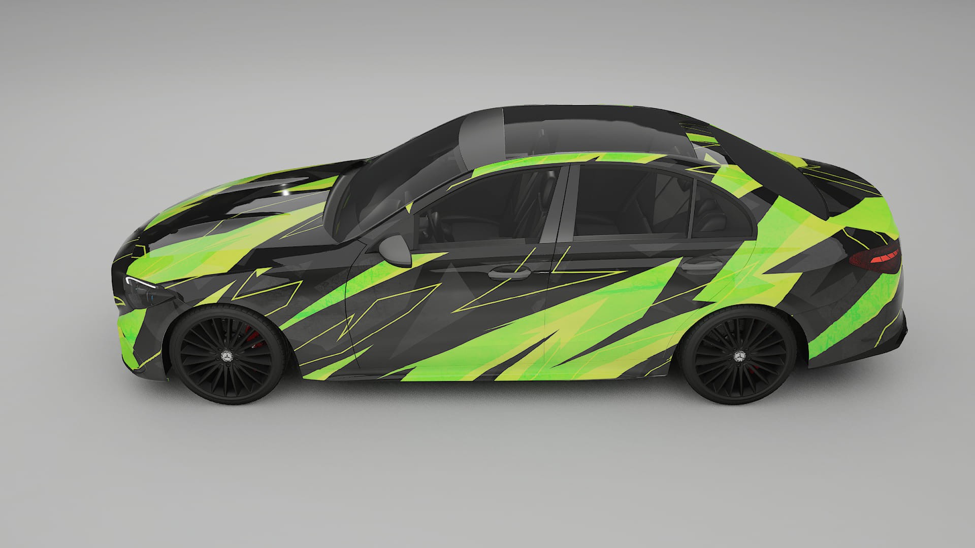 Mercedes C-class W206 NINJA TURTLES – Kit Wrap PPF Personalizado em Filme de Poliuretano Imprimível