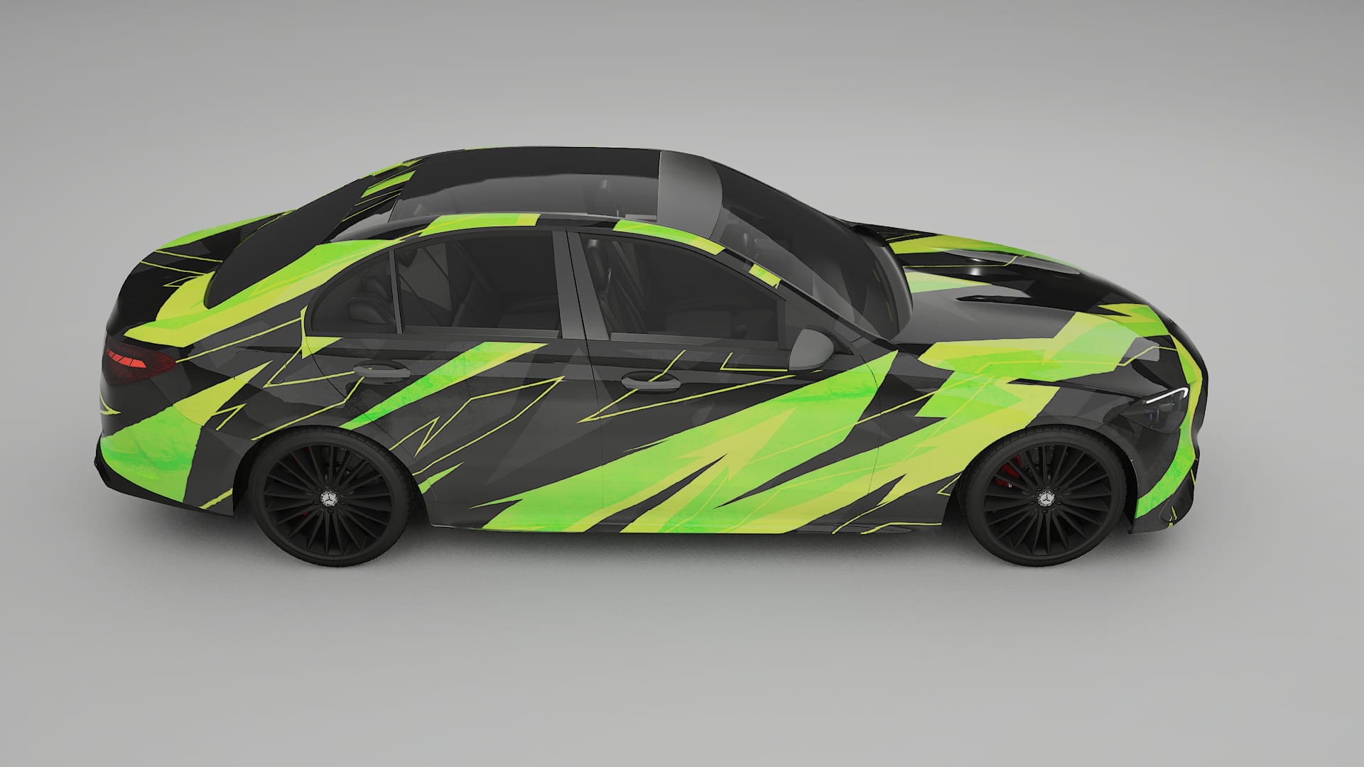 Mercedes C-class W206 NINJA TURTLES – Kit Wrap PPF Personalizado em Filme de Poliuretano Imprimível