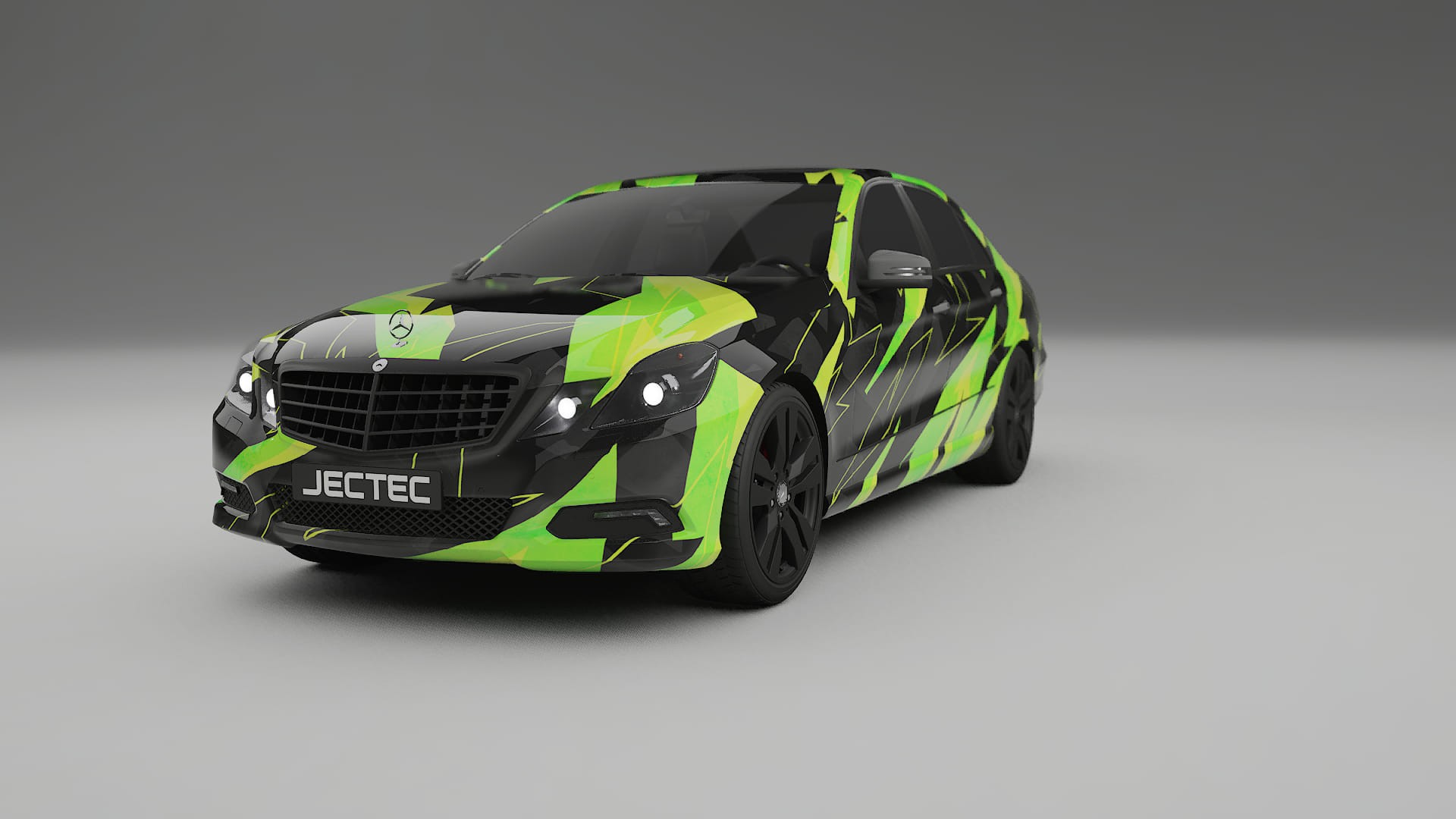 Mercedes E-class Sedan W212 Prefacelift pre-LCI NINJA TURTLES – Kit Wrap PPF Personalizado em Filme de Poliuretano Imprimível