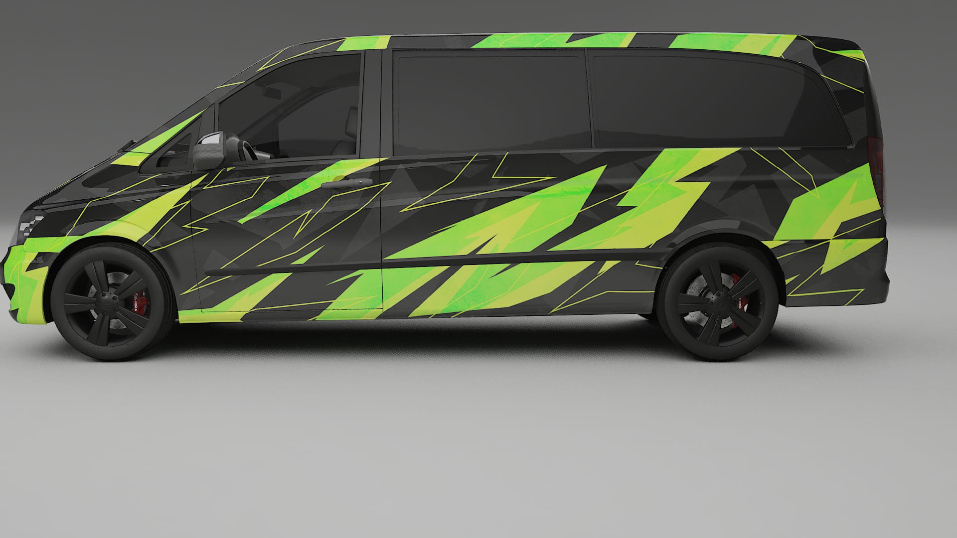 Mercedes Viano Extralong W439 Facelift LCI NINJA TURTLES – Kit Wrap PPF Personalizado em Filme de Poliuretano Imprimível 2