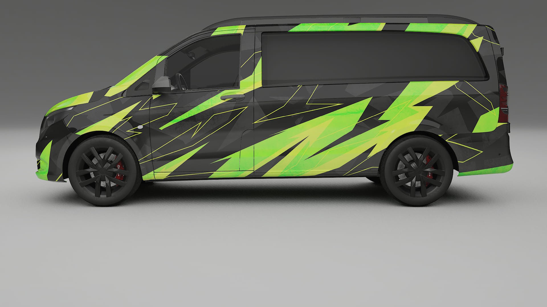 Mercedes Vito Short W447 prefacelift pre-LCI NINJA TURTLES – Kit Wrap PPF Personalizado em Filme de Poliuretano Imprimível
