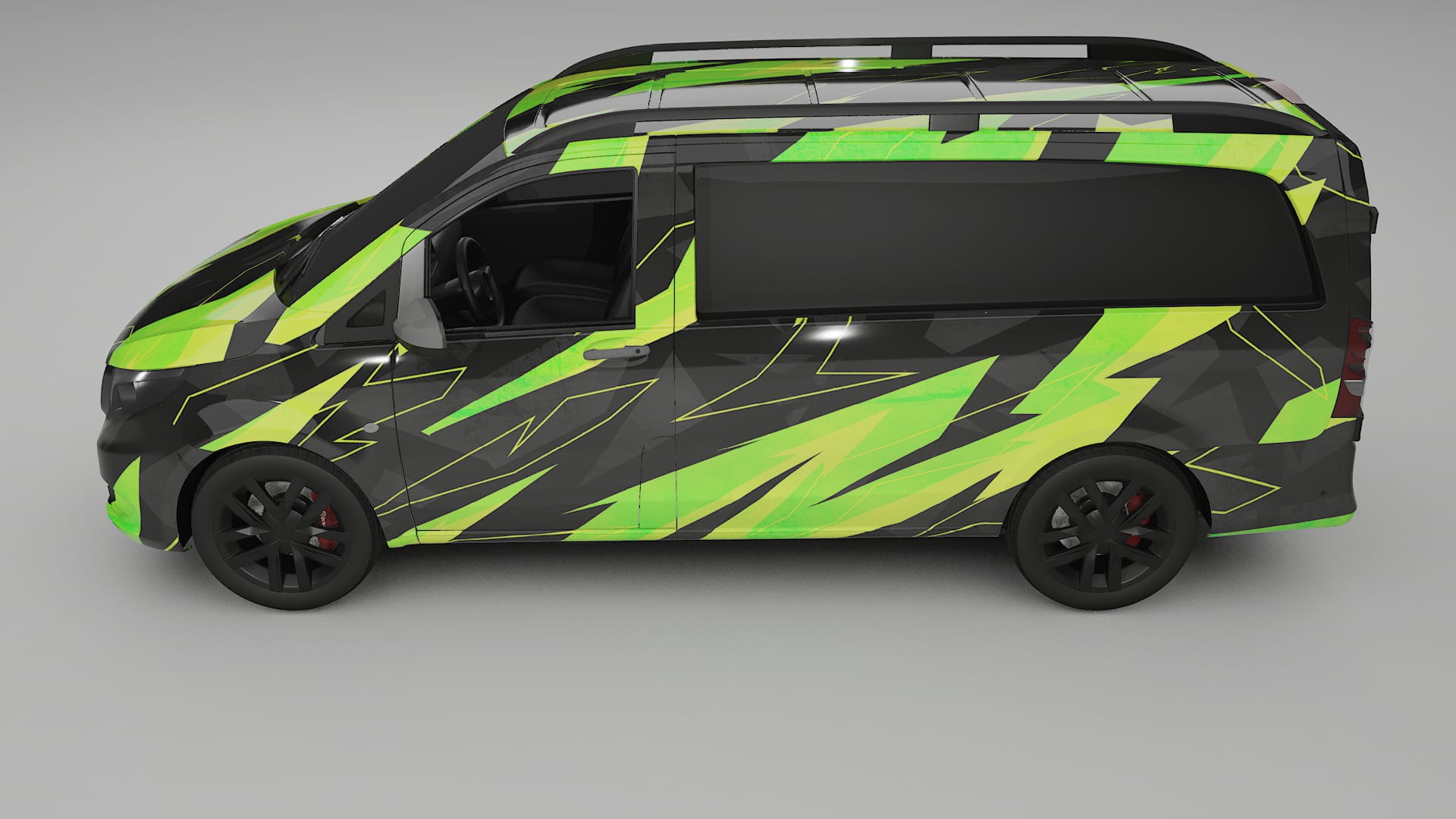 Mercedes Vito Short W447 prefacelift pre-LCI NINJA TURTLES – Kit Wrap PPF Personalizado em Filme de Poliuretano Imprimível